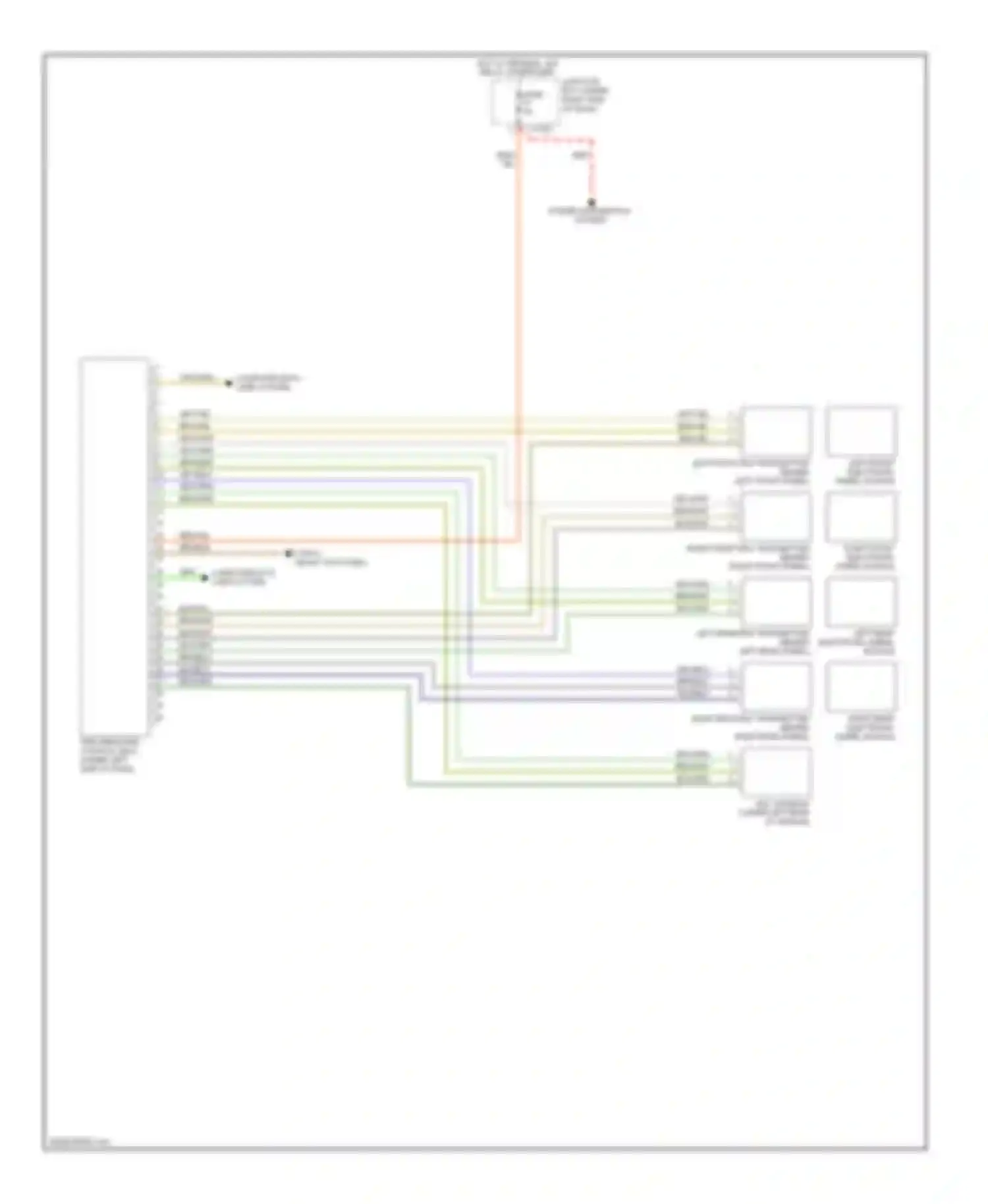 X6 BMW E71 (2007-2012): Warning systems circuit