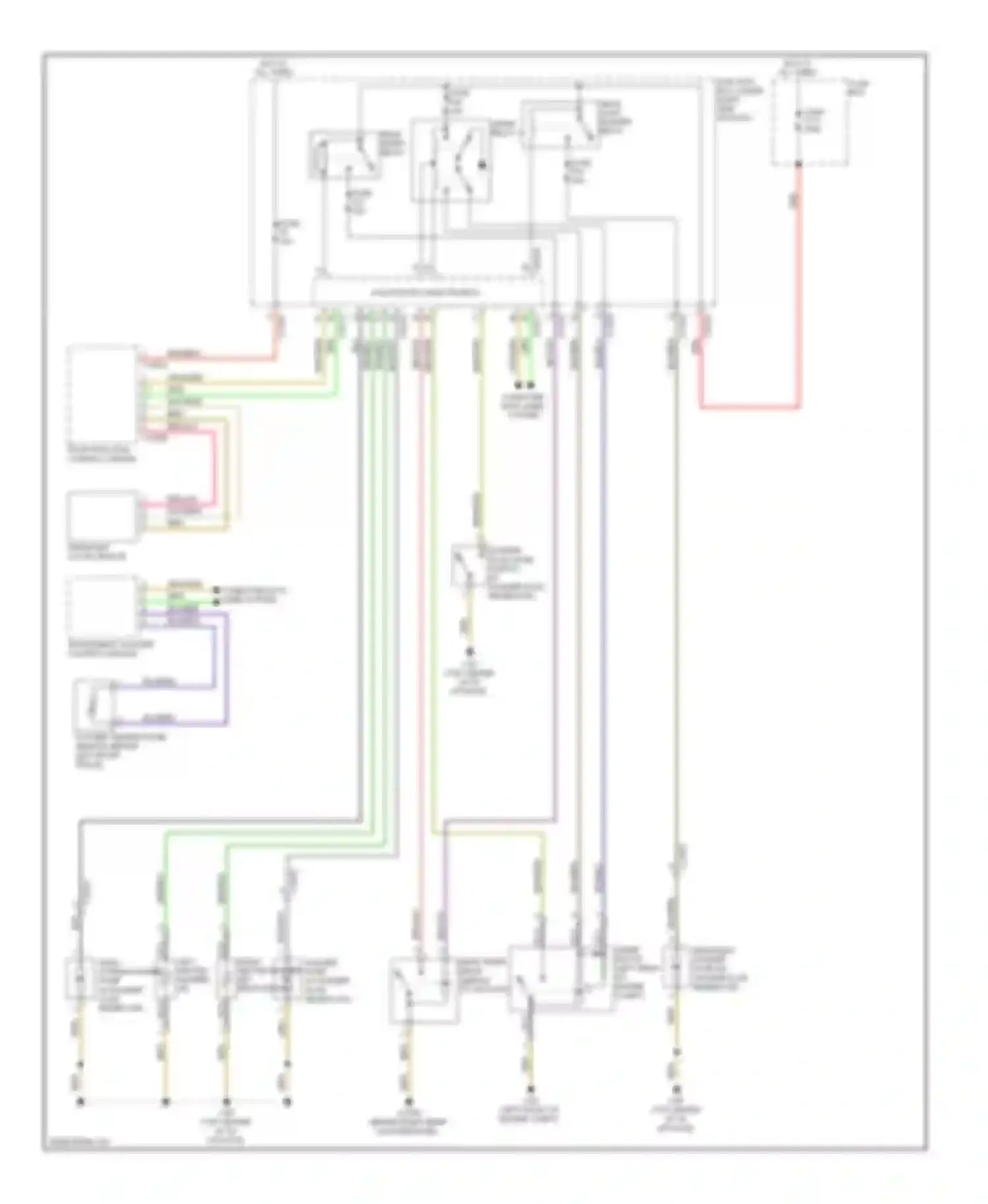 X6 BMW E71 (2007-2012): Wiper/washer circuit