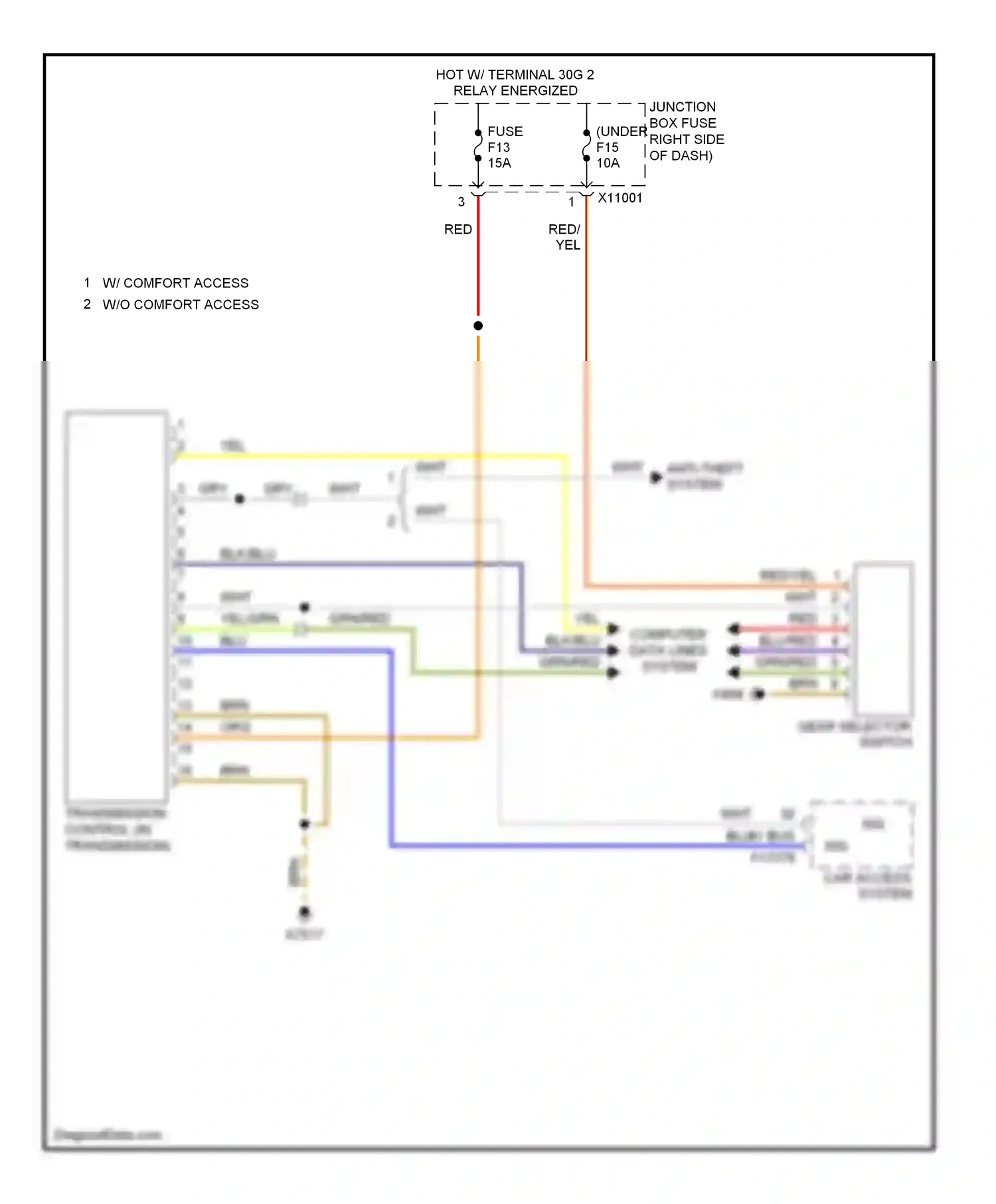 Wiring diagram anti-theft system for BMW X6 E71 (2007-2012) (21 of 24)