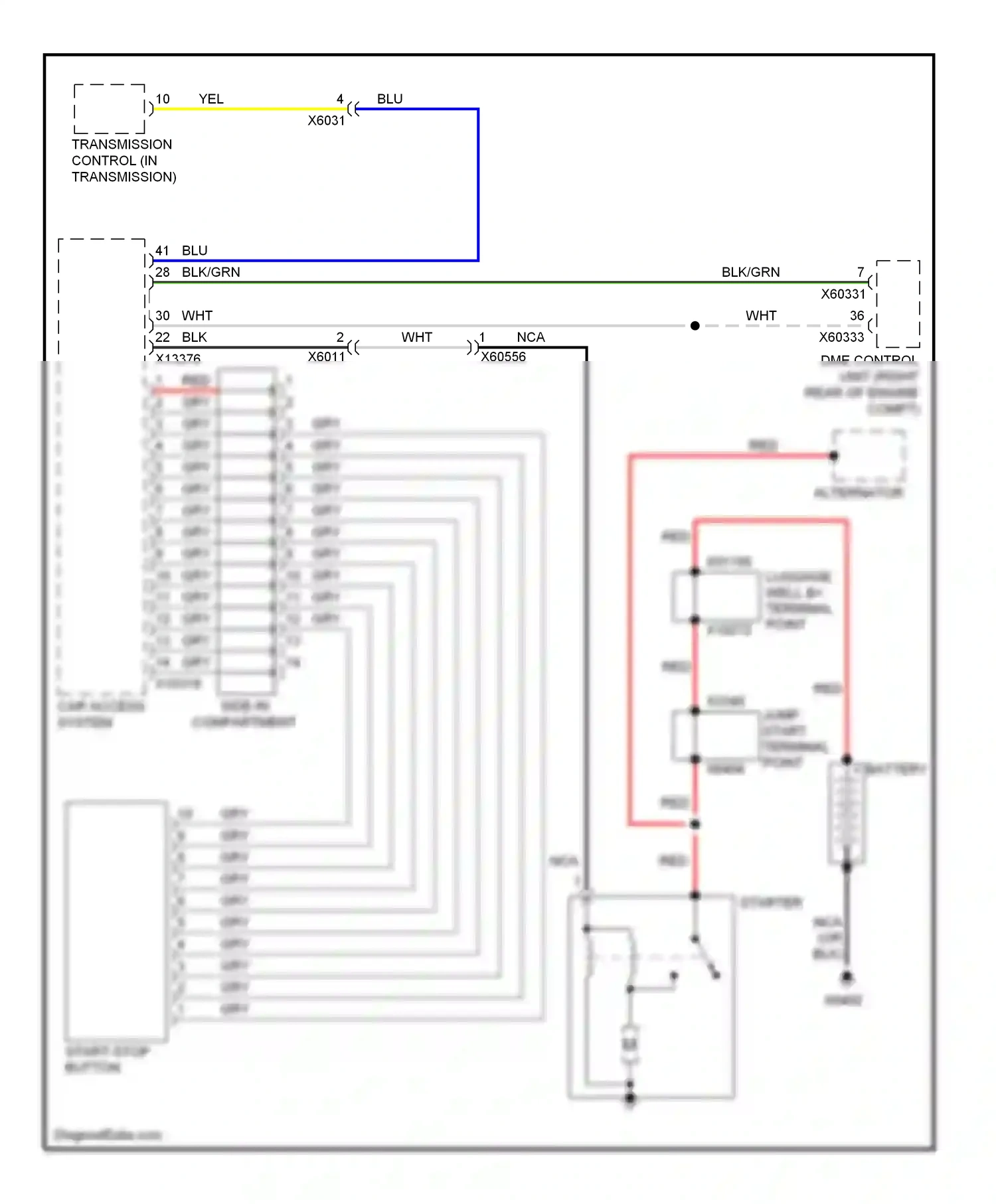 Wiring diagram blu for BMW X6 E71 (2007-2012) (67 of 103)