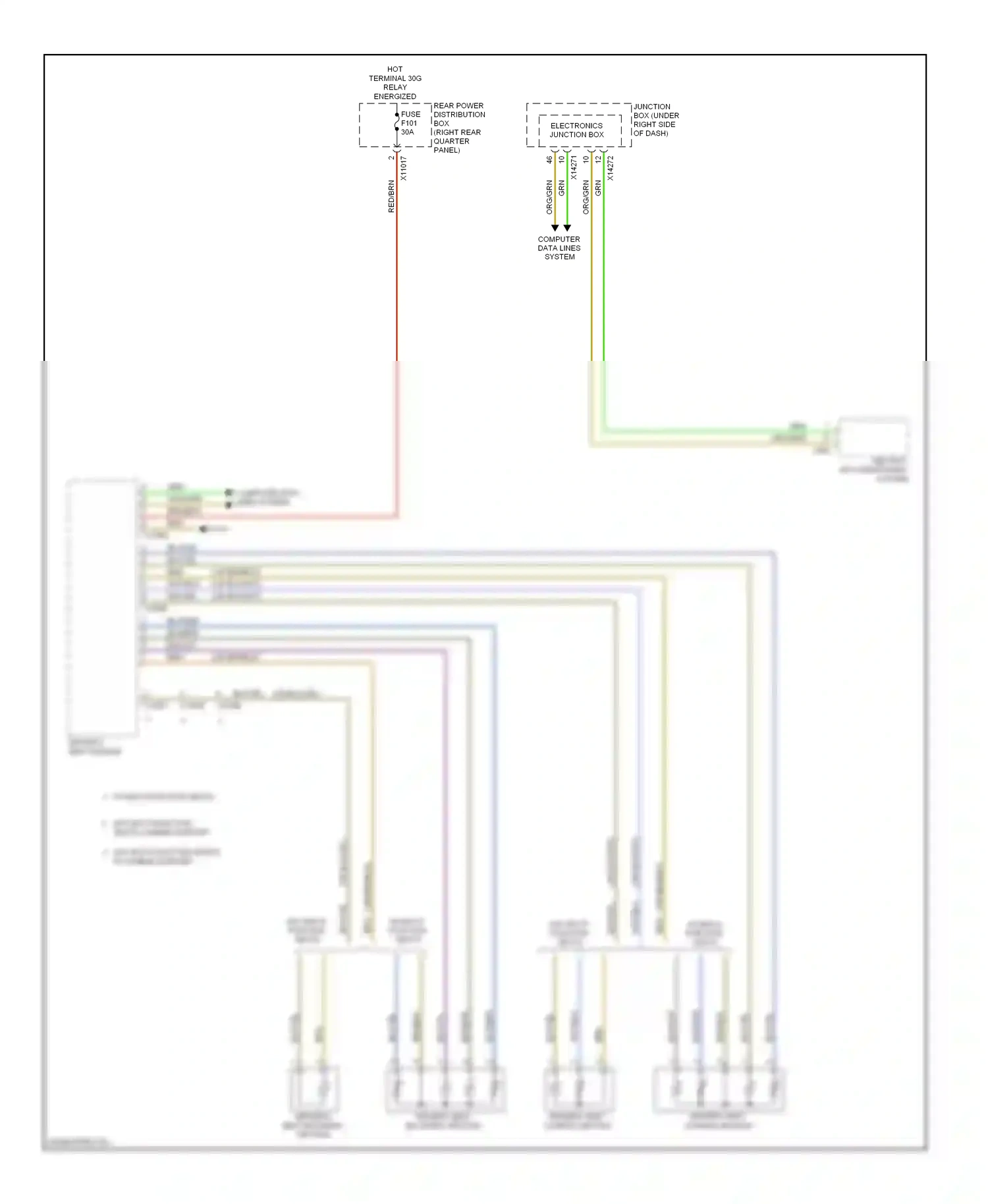 Wiring diagram blu/grn for BMW X6 E71 (2007-2012) (11 of 42)