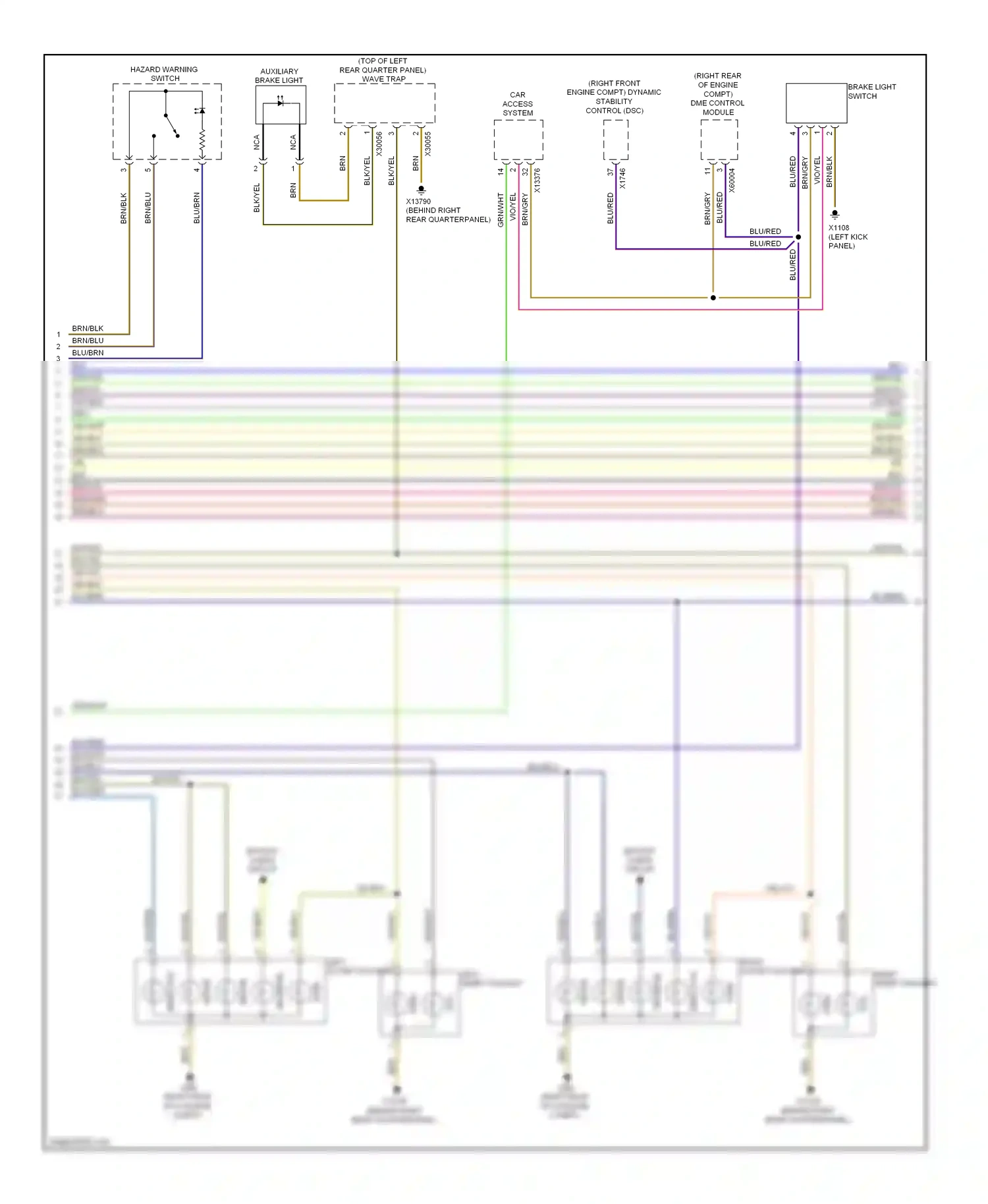 BMW X6 E71 (2007-2012) direction wiring diagram  (4 of 7)