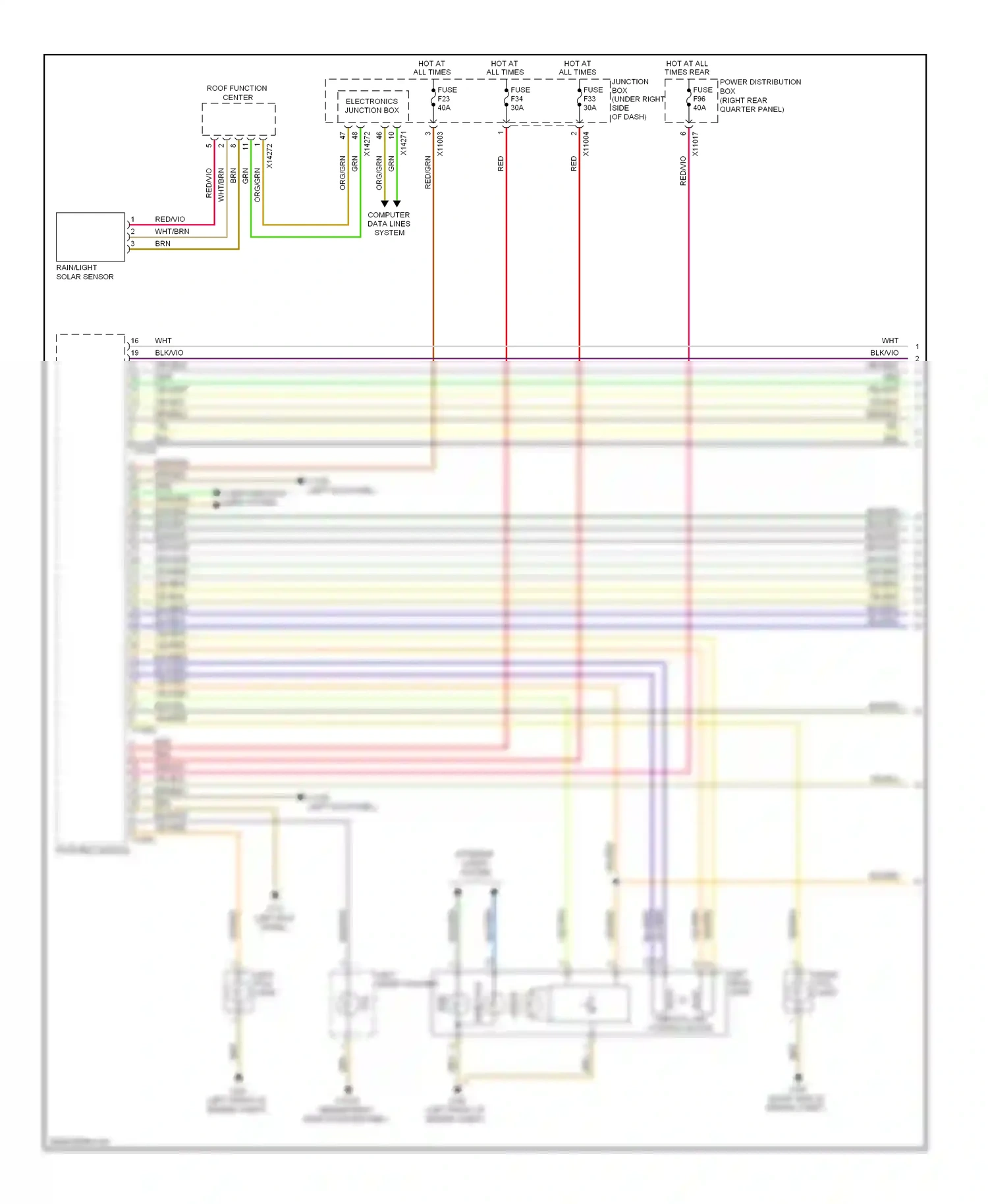 BMW X6 E71 (2007-2012) direction wiring diagram  (6 of 7)