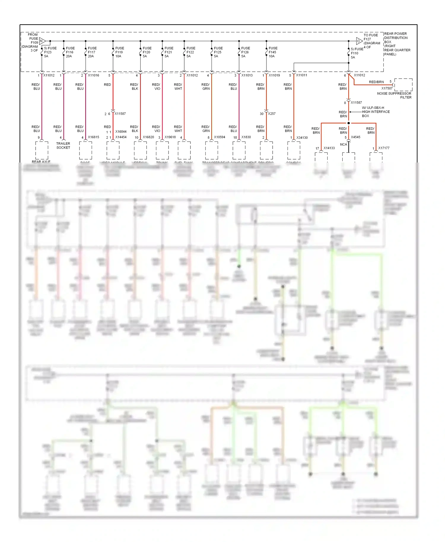 Wiring diagram driver's seat heating module for BMW X6 E71 (2007-2012) (3 of 4)