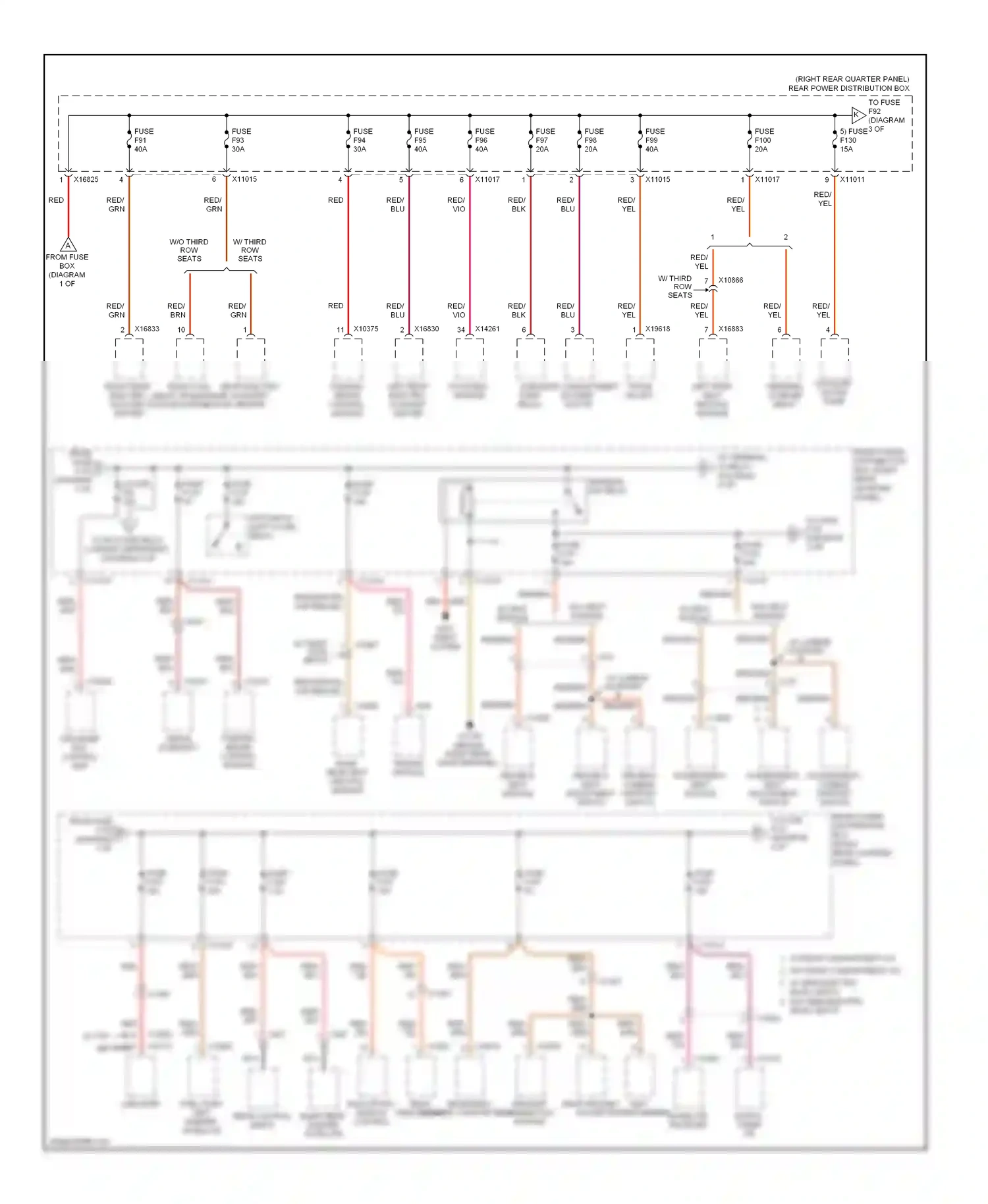 Wiring diagram footwell module for BMW X6 E71 (2007-2012) (16 of 23)
