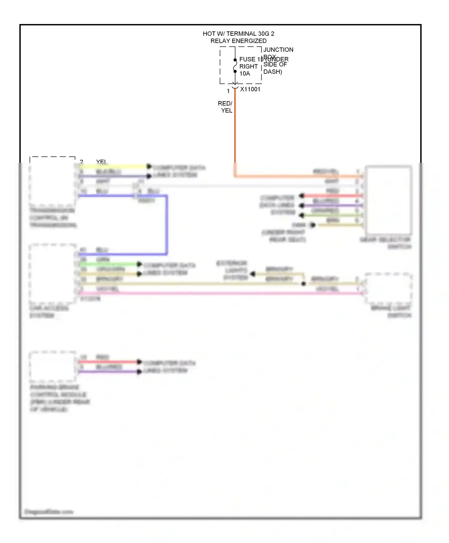 Wiring diagram grn/red for BMW X6 E71 (2007-2012) (19 of 34)