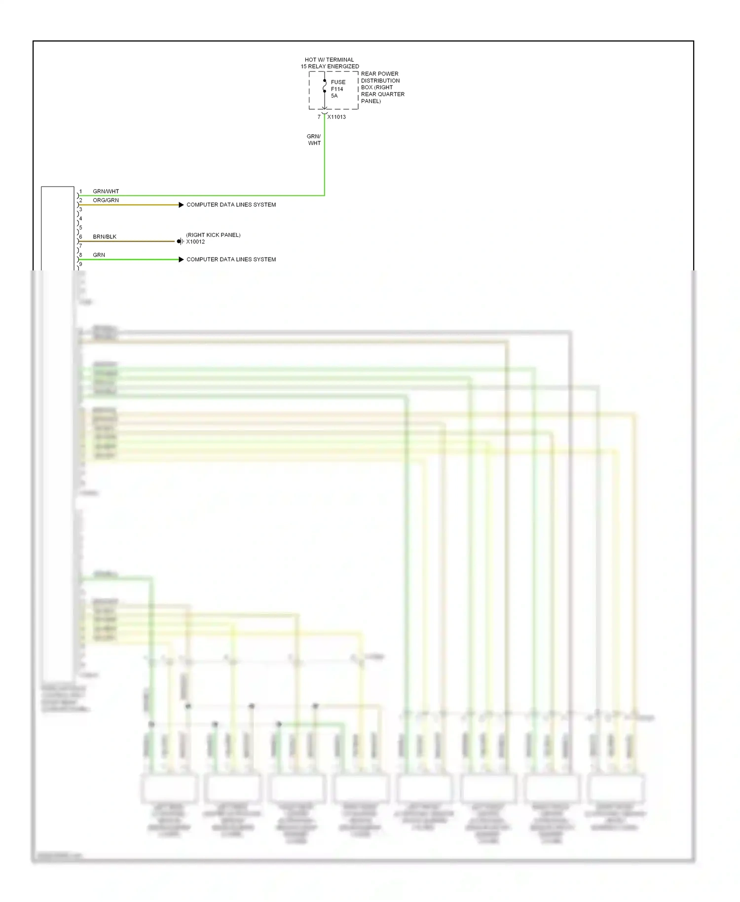 Wiring diagram grn/vio for BMW X6 E71 (2007-2012) (6 of 9)