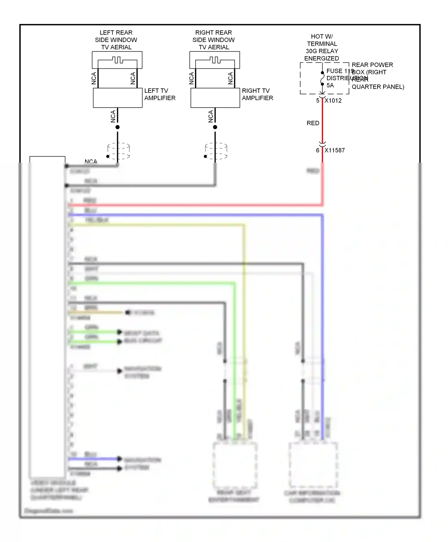 Wiring diagram hot w/ terminal for BMW X6 E71 (2007-2012) (23 of 23)