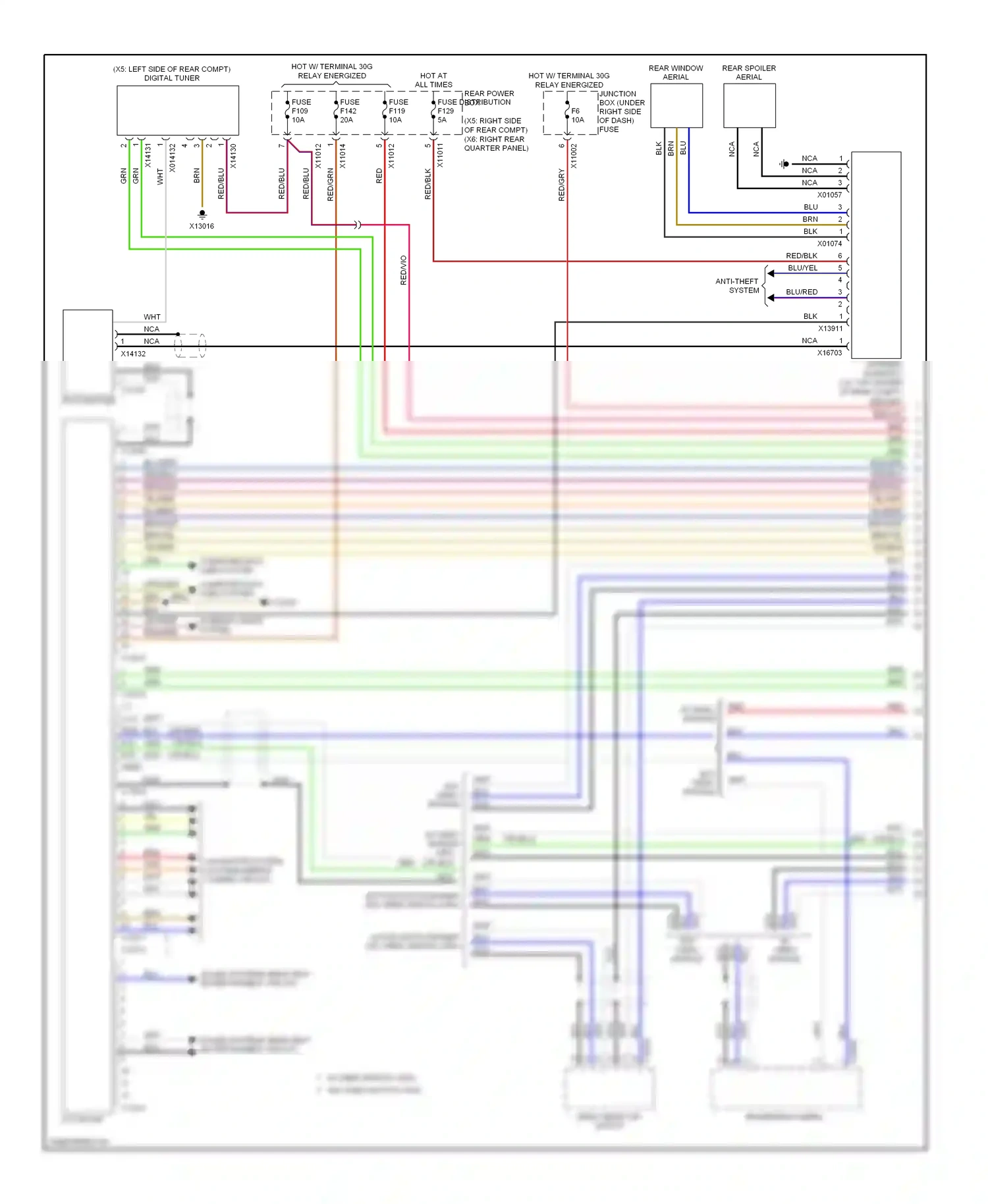 Wiring diagram red for BMW X6 E71 (2007-2012) (83 of 137)