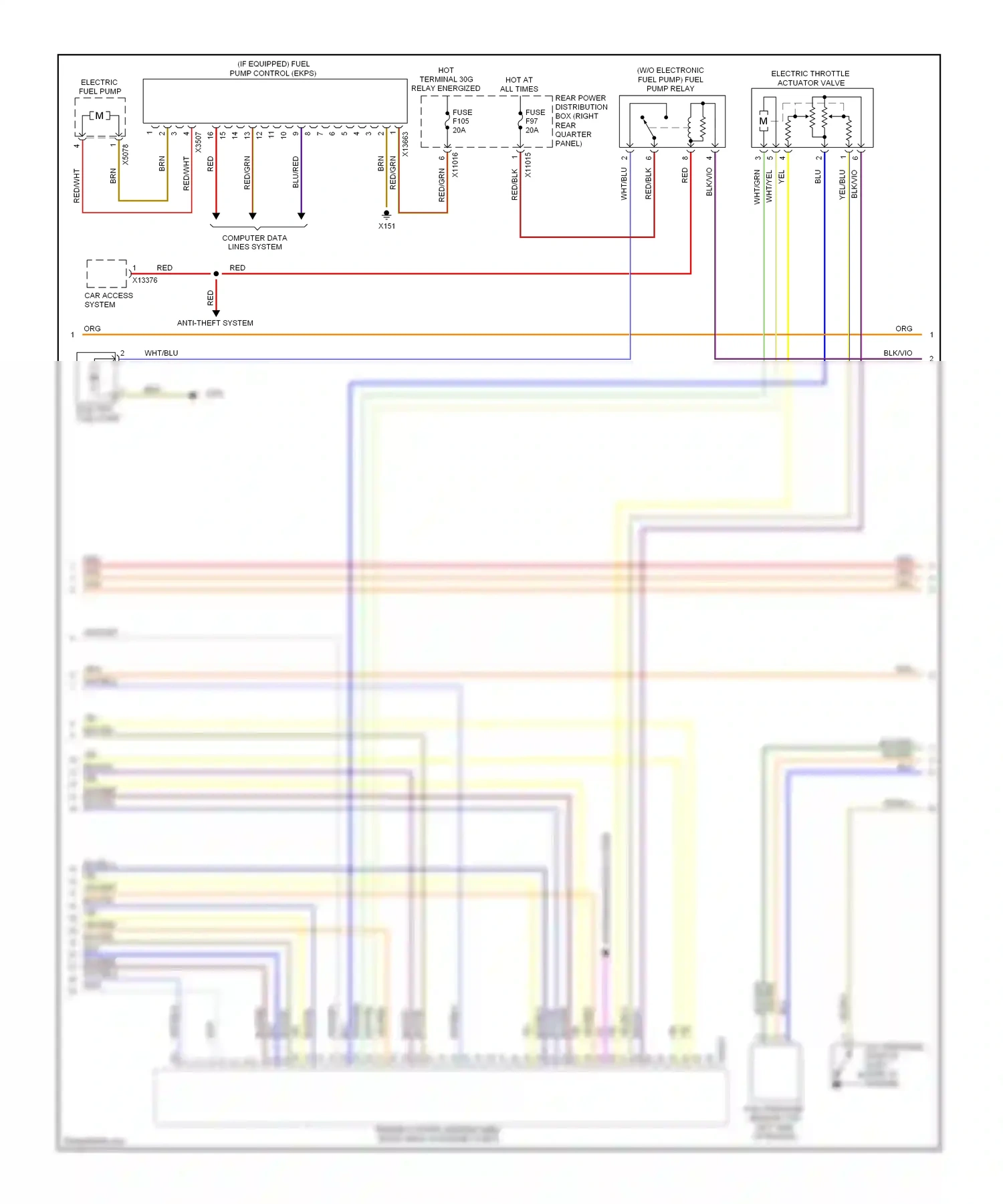 Wiring diagram red for BMW X6 E71 (2007-2012) (135 of 137)