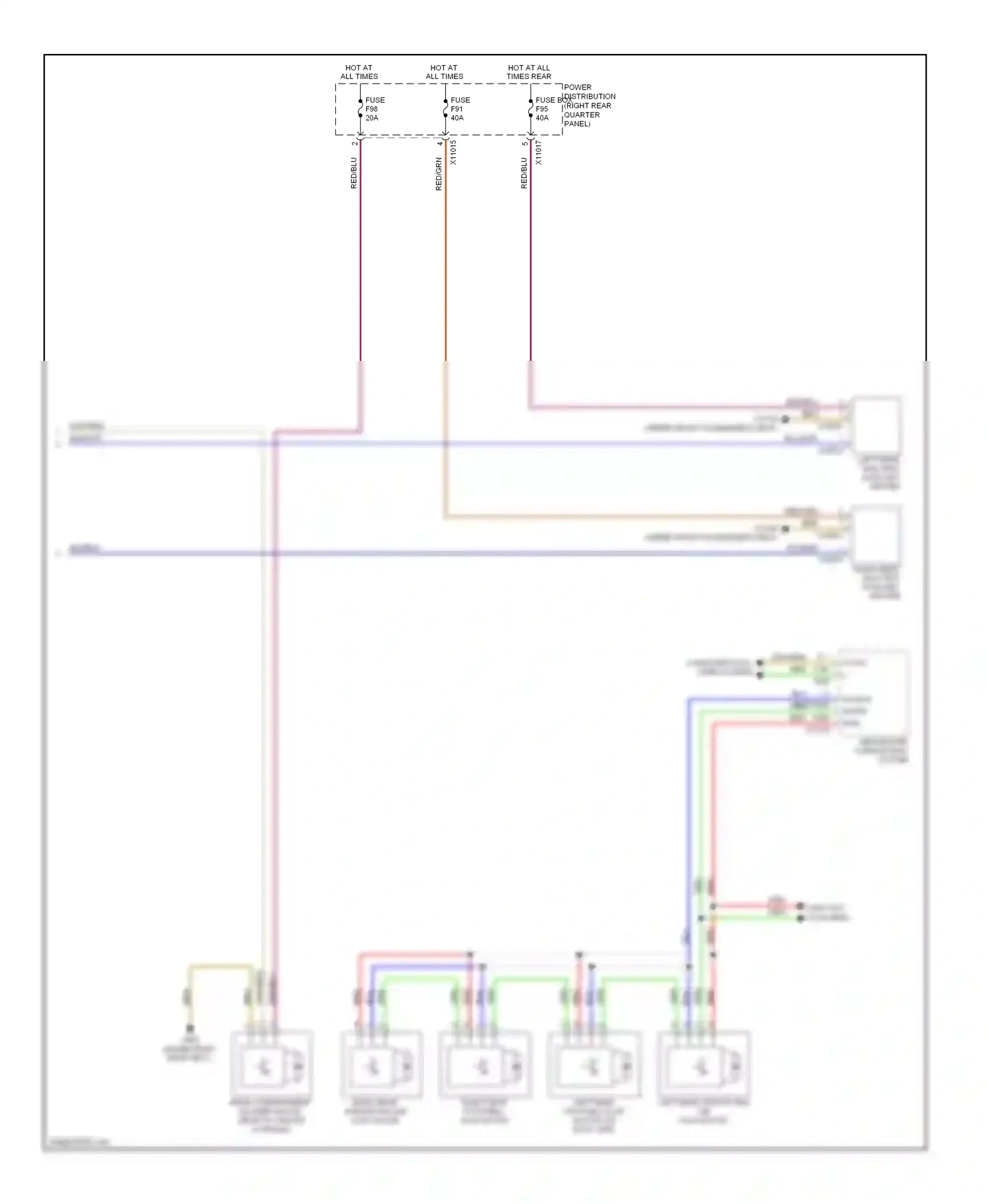 Wiring diagram red/blu for BMW X6 E71 (2007-2012) (10 of 67)