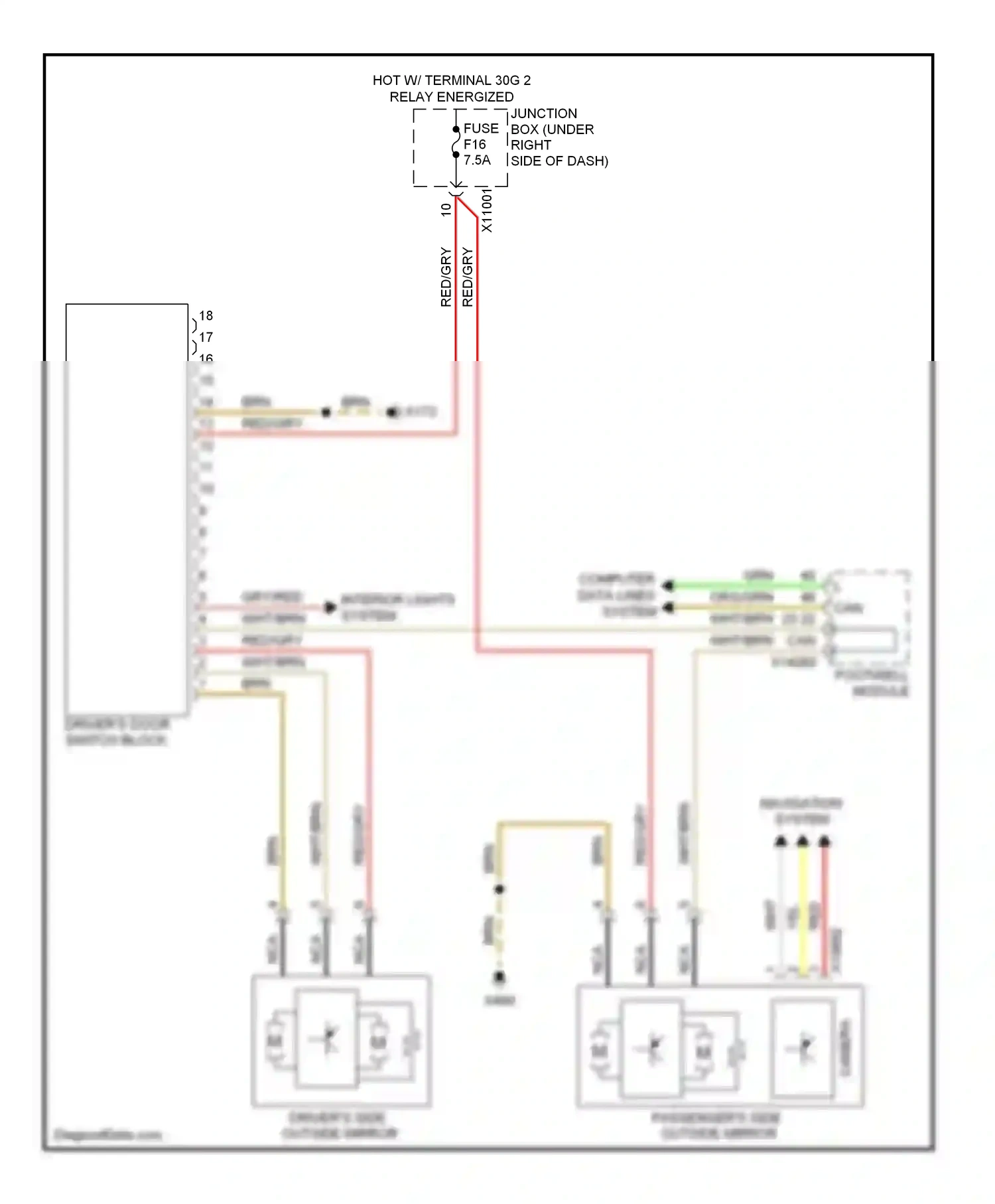 Wiring diagram red/gry for BMW X6 E71 (2007-2012) (9 of 42)