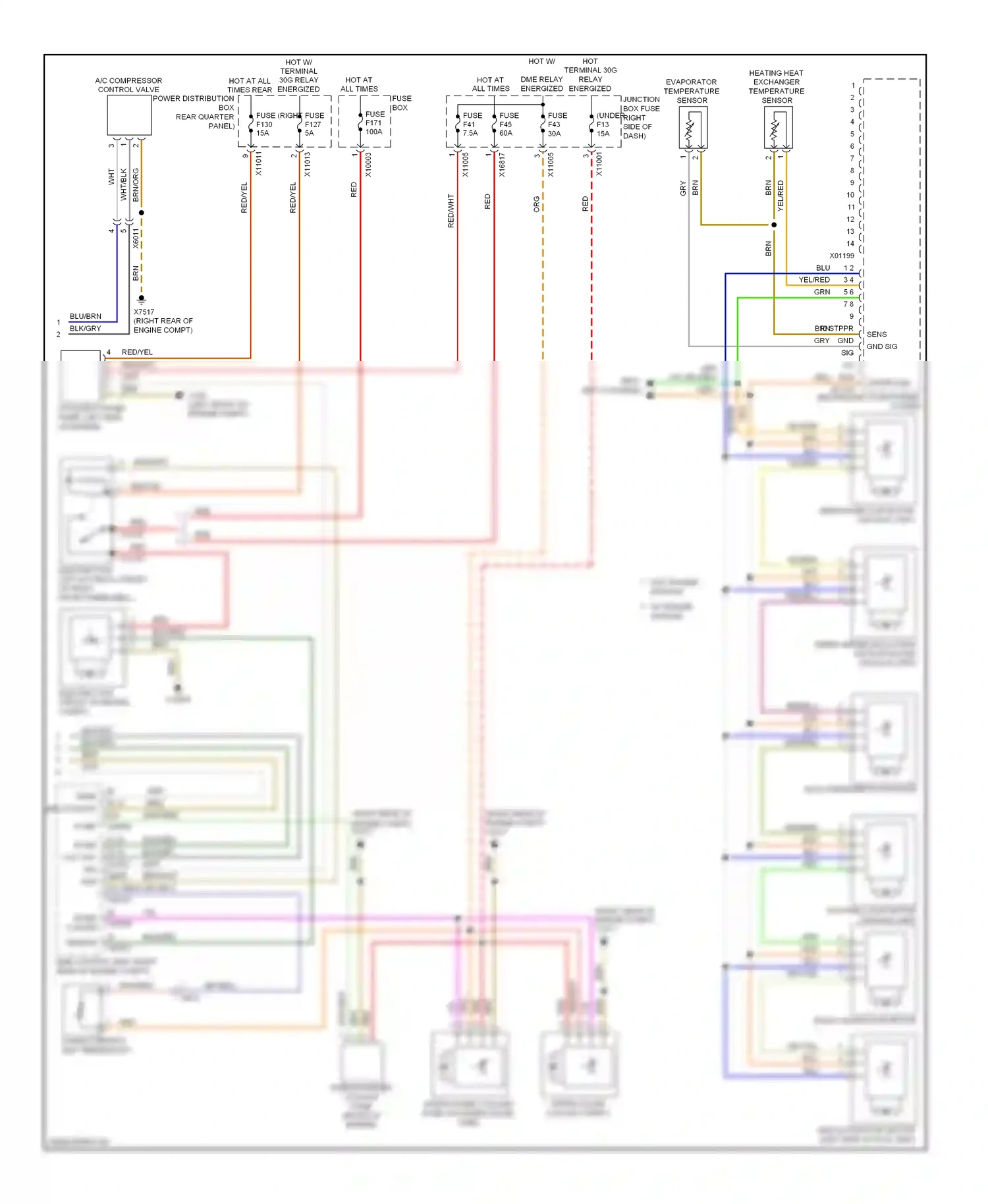 Wiring diagram red/wht for BMW X6 E71 (2007-2012) (43 of 60)