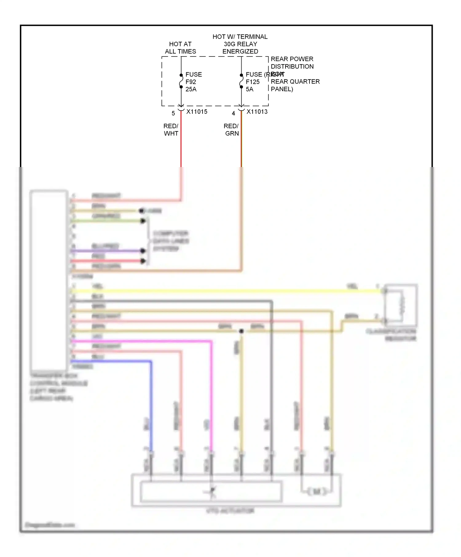 Wiring diagram red/wht for BMW X6 E71 (2007-2012) (51 of 60)