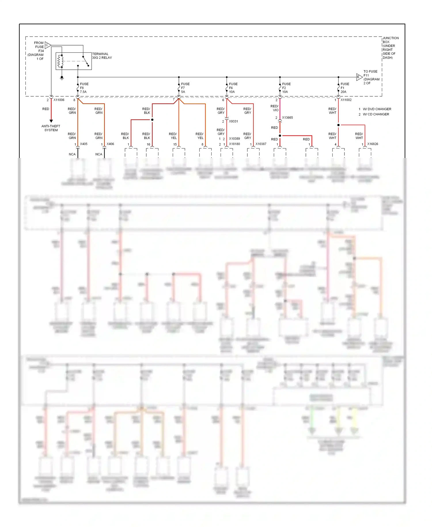 Wiring diagram tire pressure control for BMW X6 E71 (2007-2012) (2 of 2)