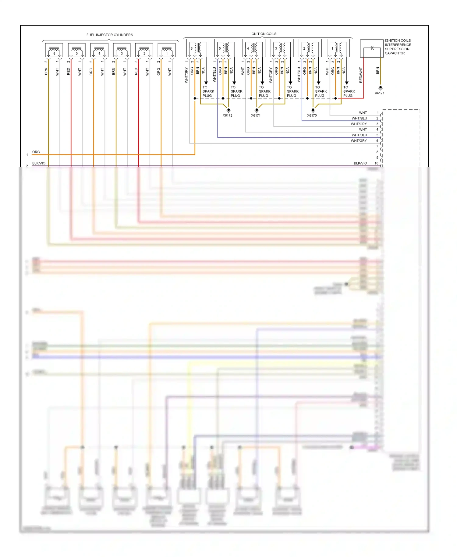 Wiring diagram to spark for BMW X6 E71 (2007-2012) (1 of 1)