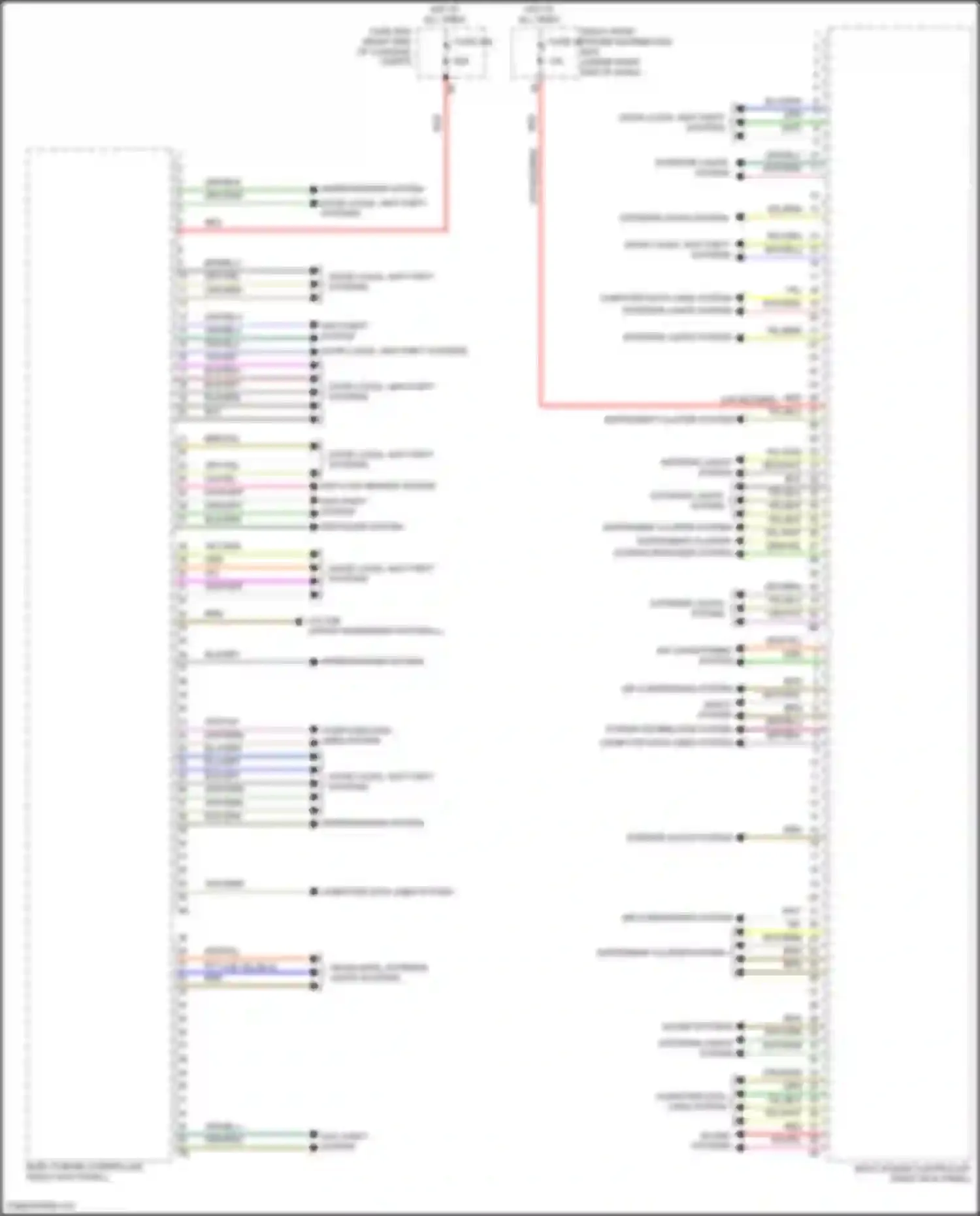 X6 BMW G06 facelift (2023-2024): Body control modules circuit (3 of 3)