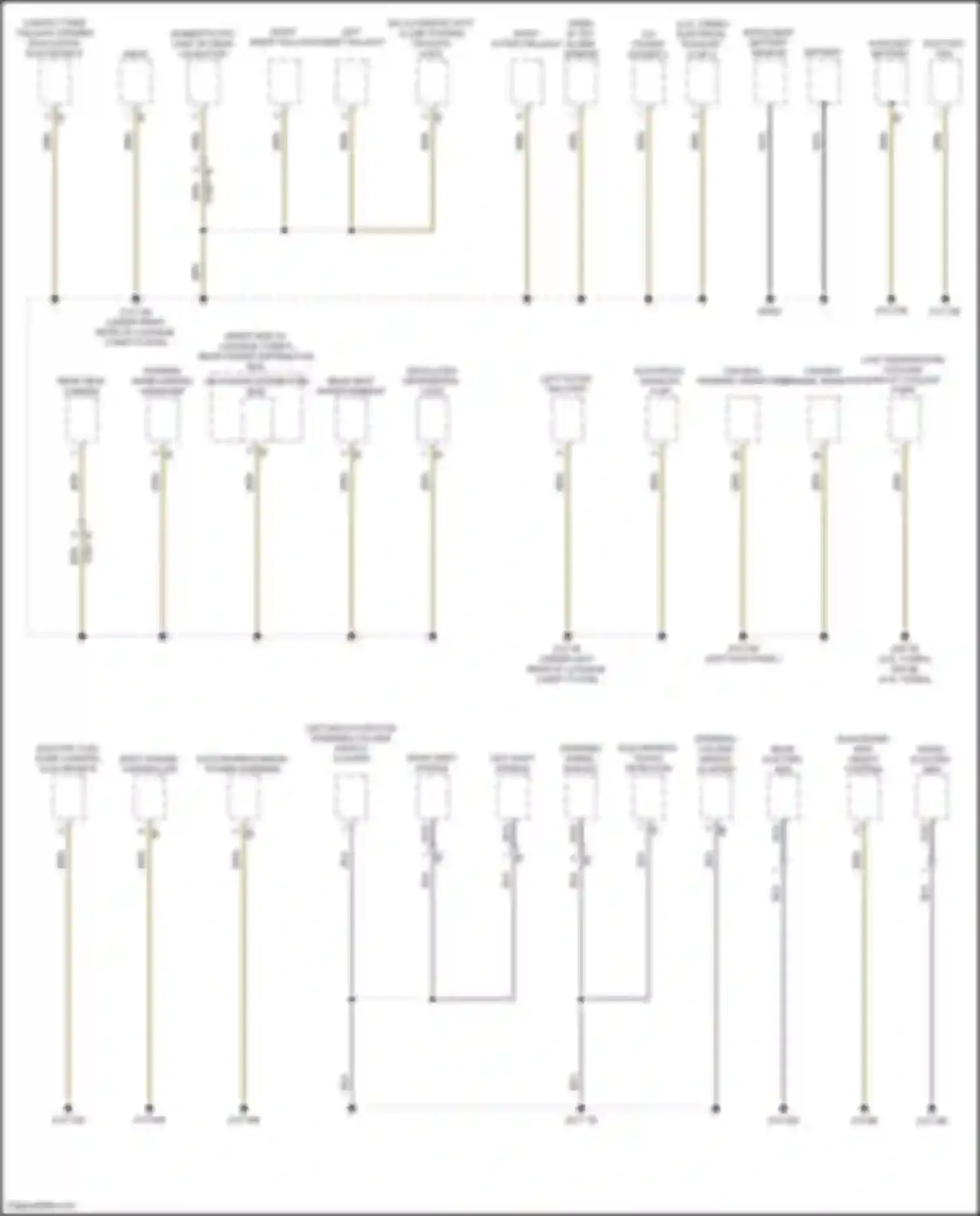 X6 BMW G06 facelift (2023-2024): Ground distribution circuit (1 of 7)