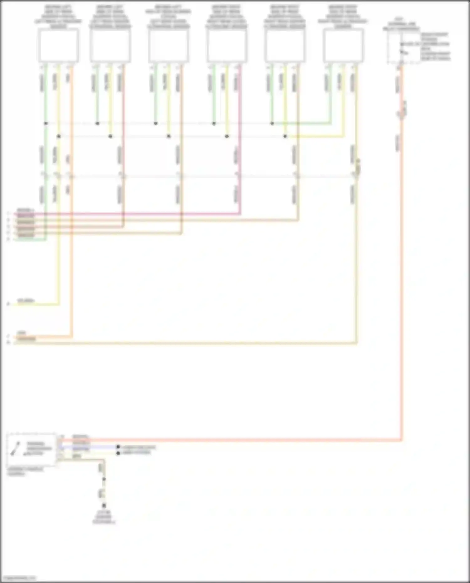 X6 BMW G06 facelift (2023-2024): Parking assistant circuit, w/ parking maneuvering assistant (2 of 2)