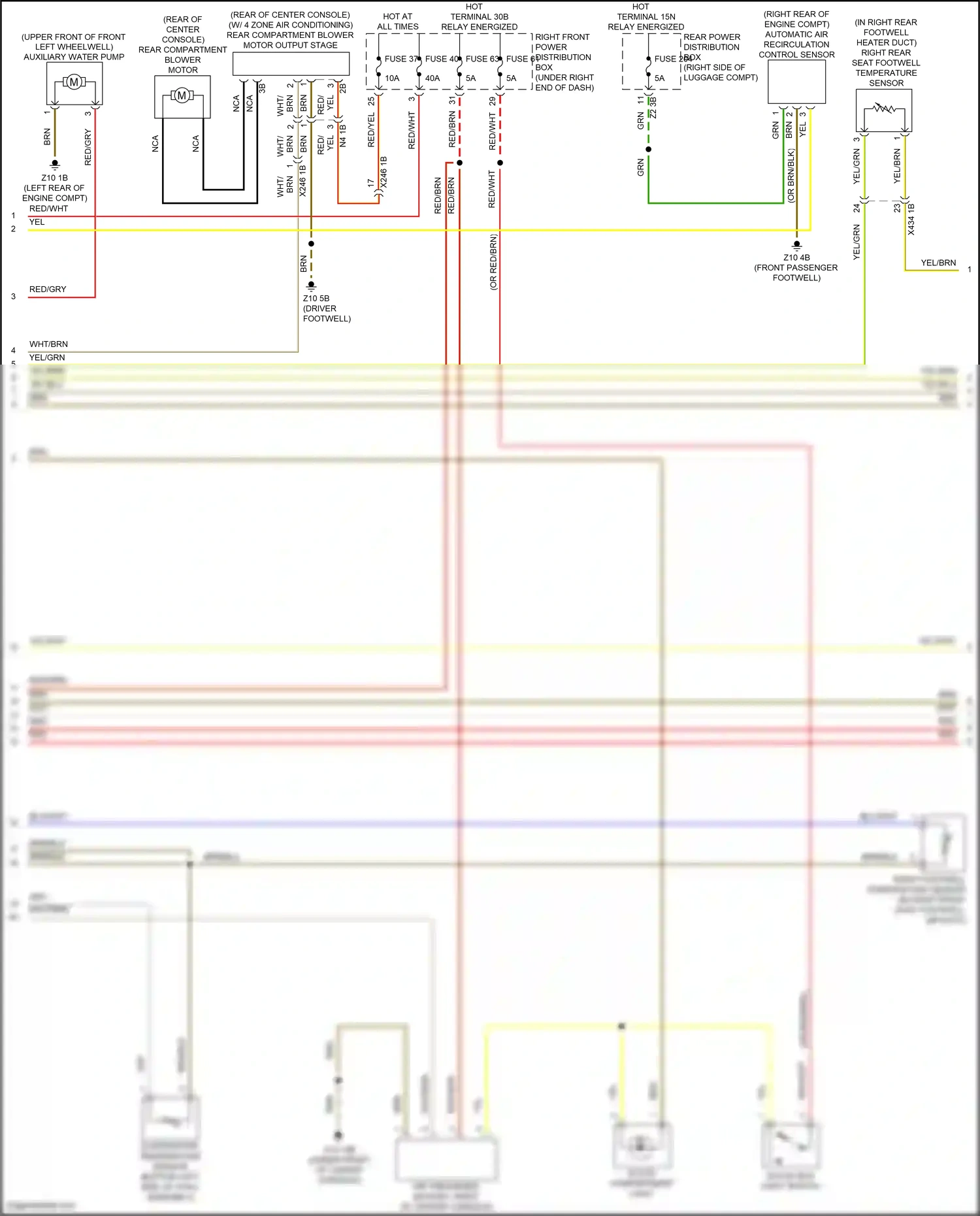 Wiring diagram automatic air recirculation control sensor for BMW X6 G06 facelift (2023-2024) (2 of 4)