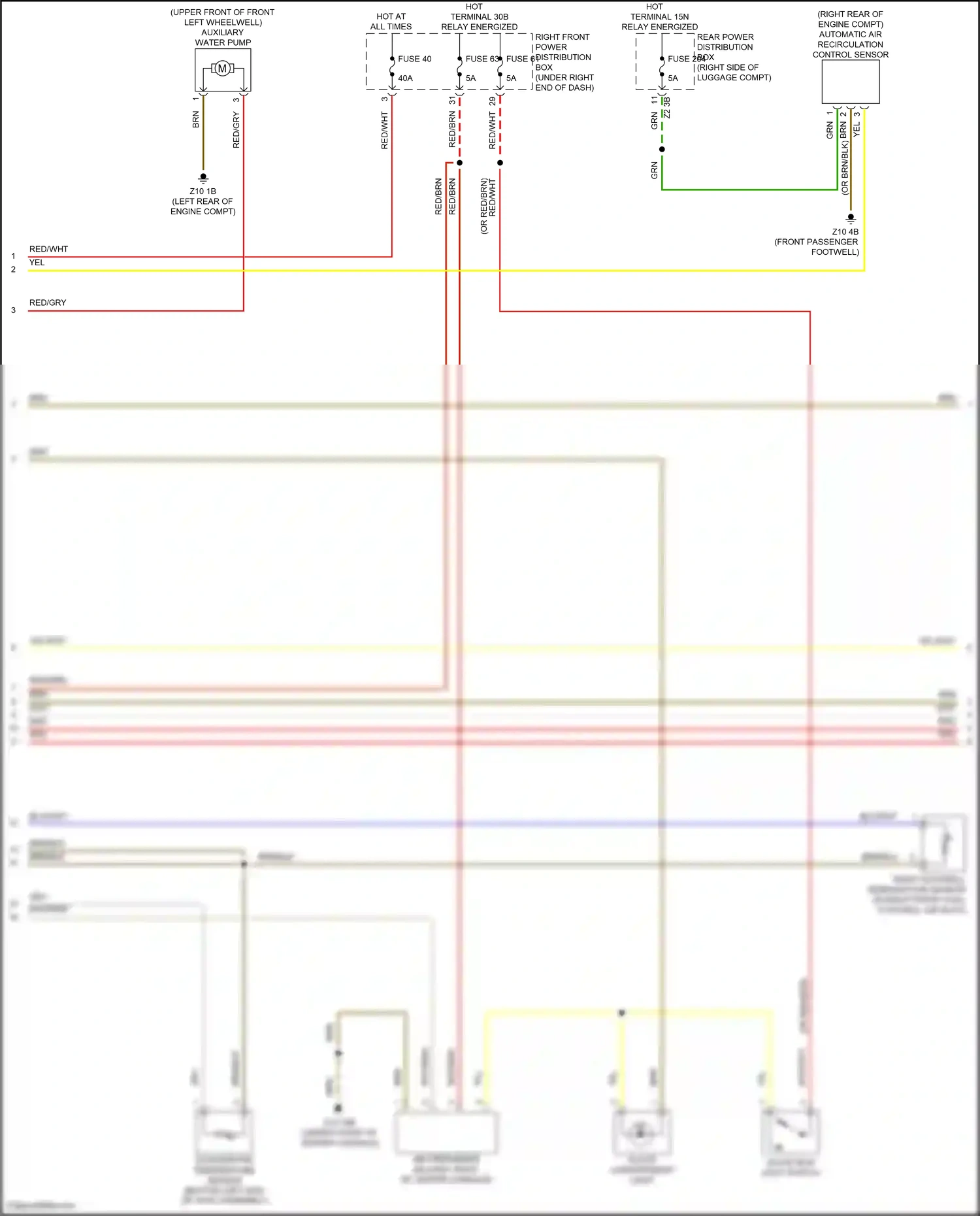 Wiring diagram automatic air recirculation control sensor for BMW X6 G06 facelift (2023-2024) (1 of 4)