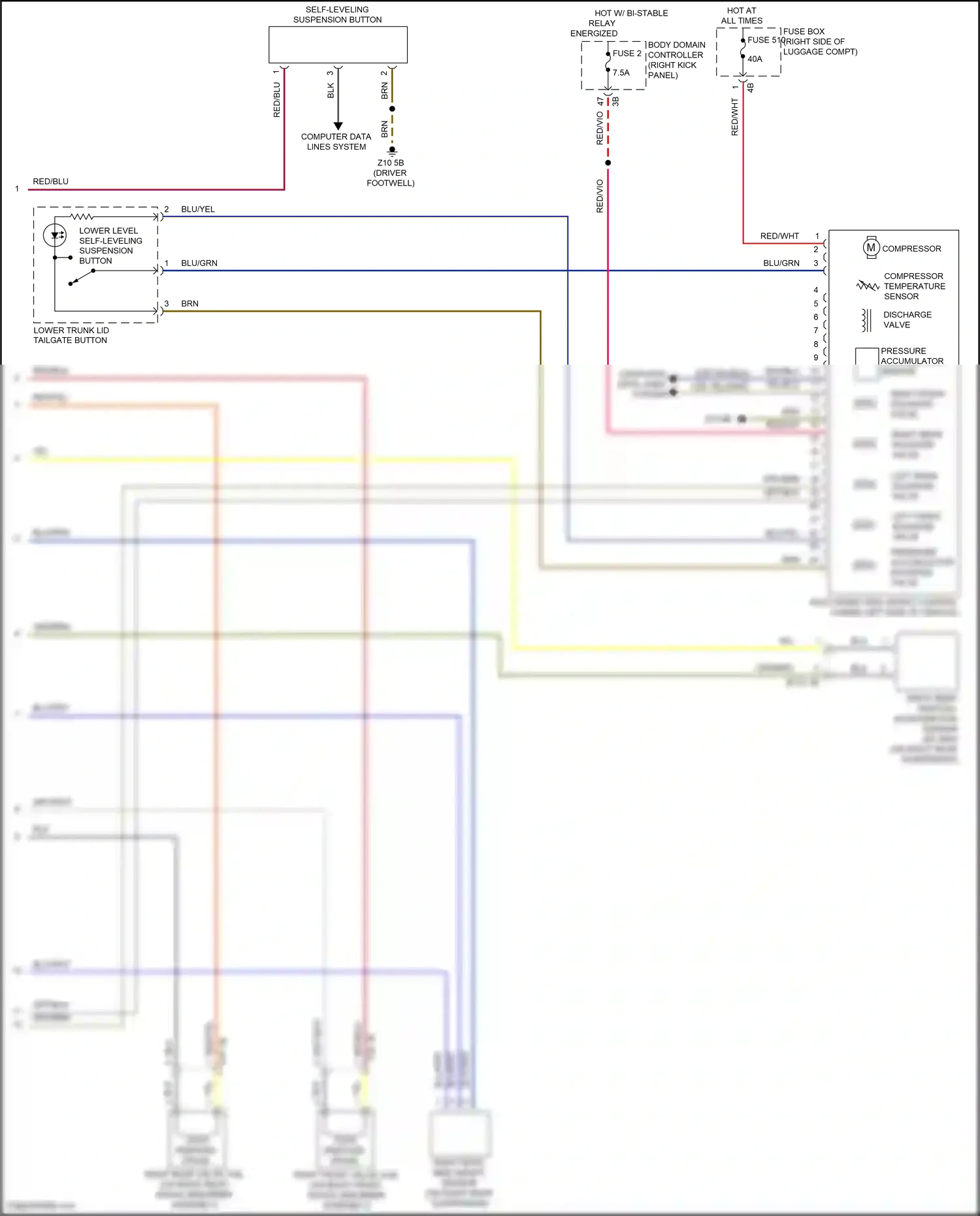 Wiring diagram body domain controller for BMW X6 G06 facelift (2023-2024) (38 of 42)