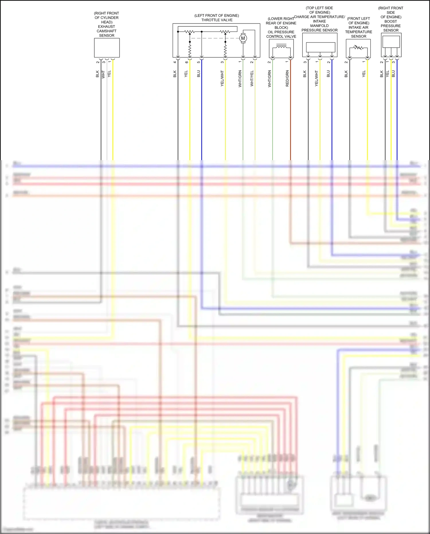 Wiring diagram boost pressure sensor for BMW X6 G06 facelift (2023-2024) (1 of 2)