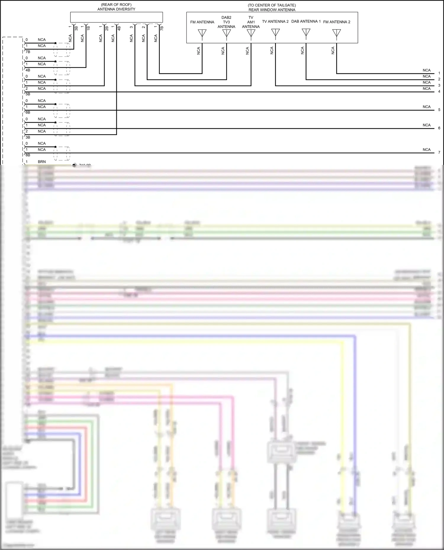 Wiring diagram card reader for BMW X6 G06 facelift (2023-2024) (1 of 6)