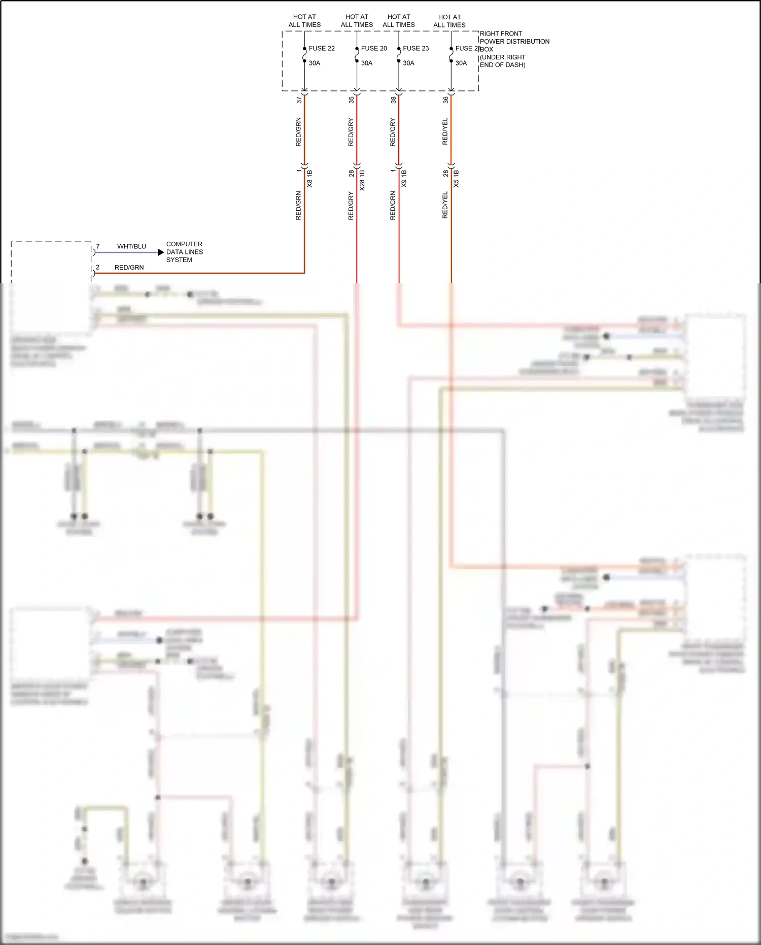 Wiring diagram computer data lines system for BMW X6 G06 facelift (2023-2024) (48 of 103)