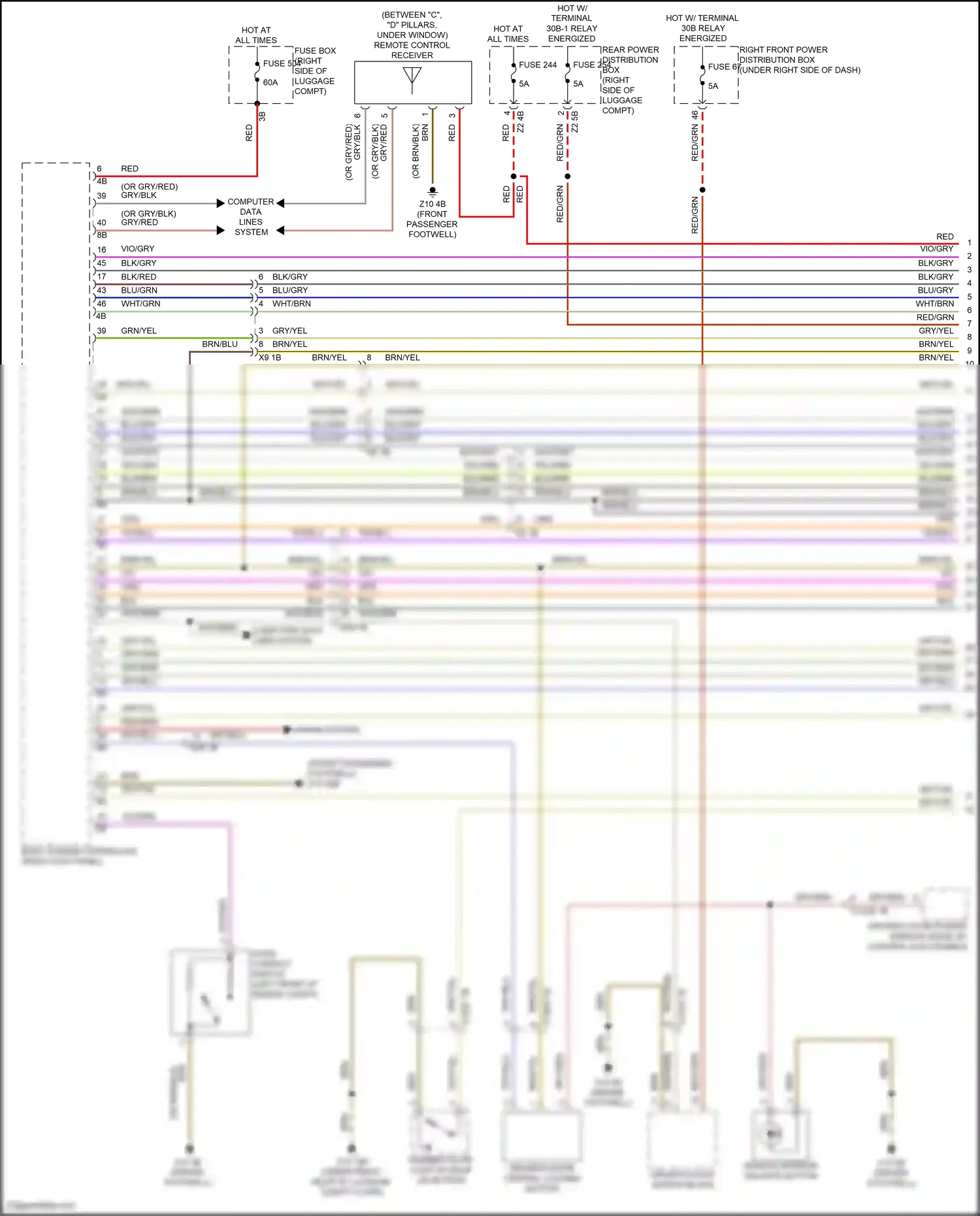 Wiring diagram computer data lines system for BMW X6 G06 facelift (2023-2024) (62 of 103)