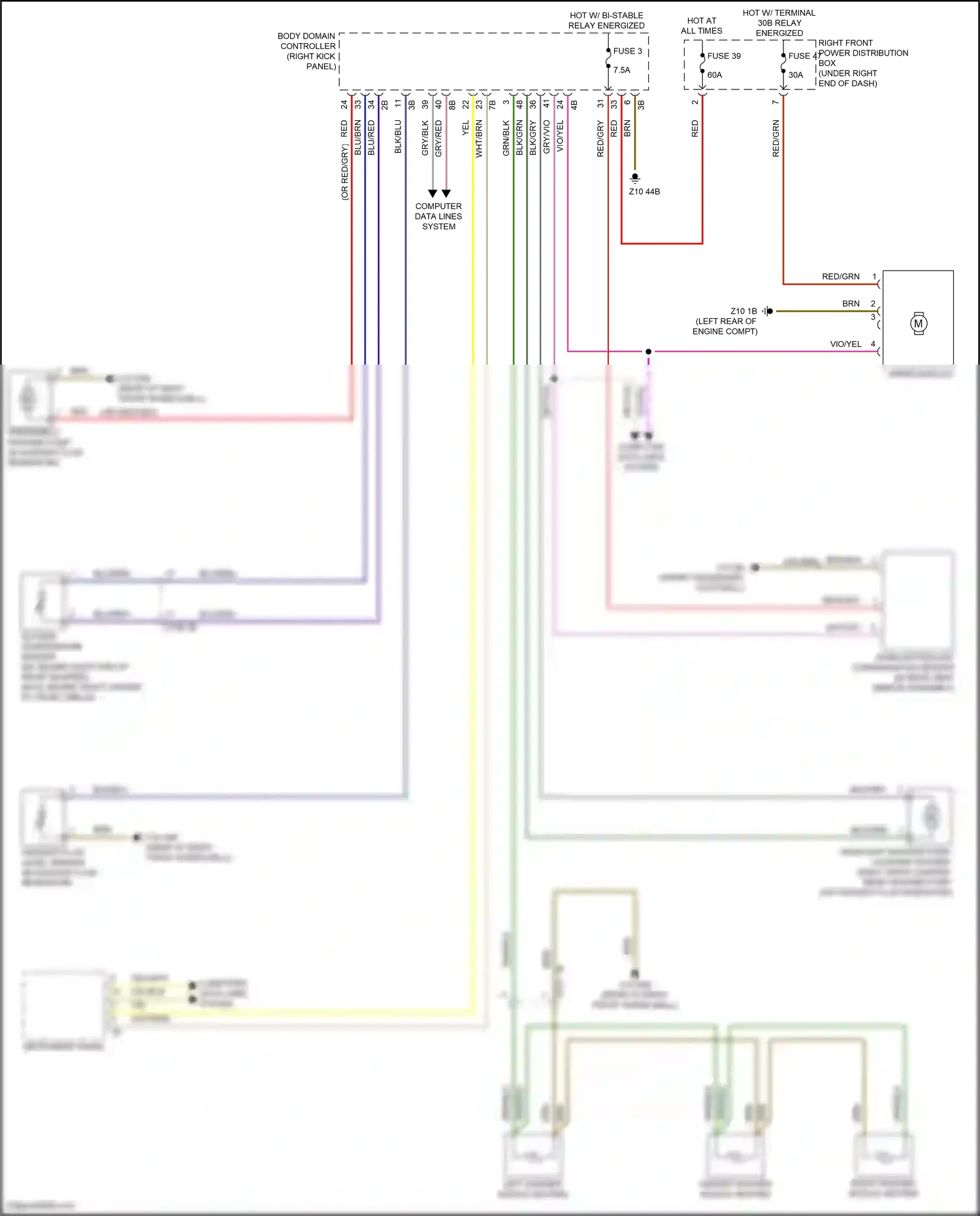 Wiring diagram computer data lines system for BMW X6 G06 facelift (2023-2024) (99 of 103)