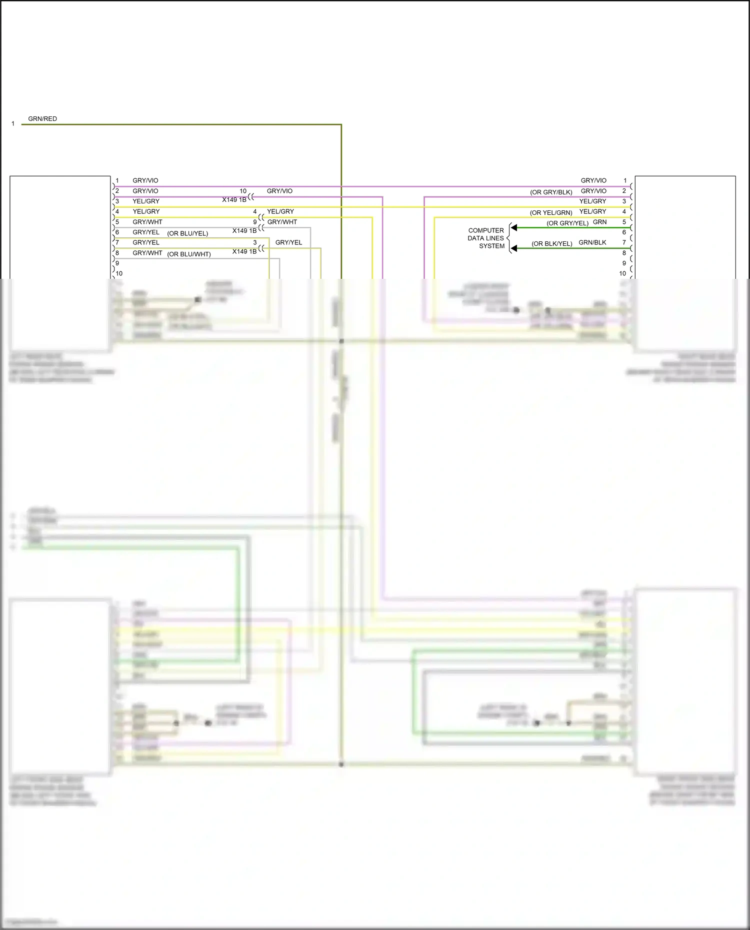 Wiring diagram computer data lines system for BMW X6 G06 facelift (2023-2024) (33 of 103)