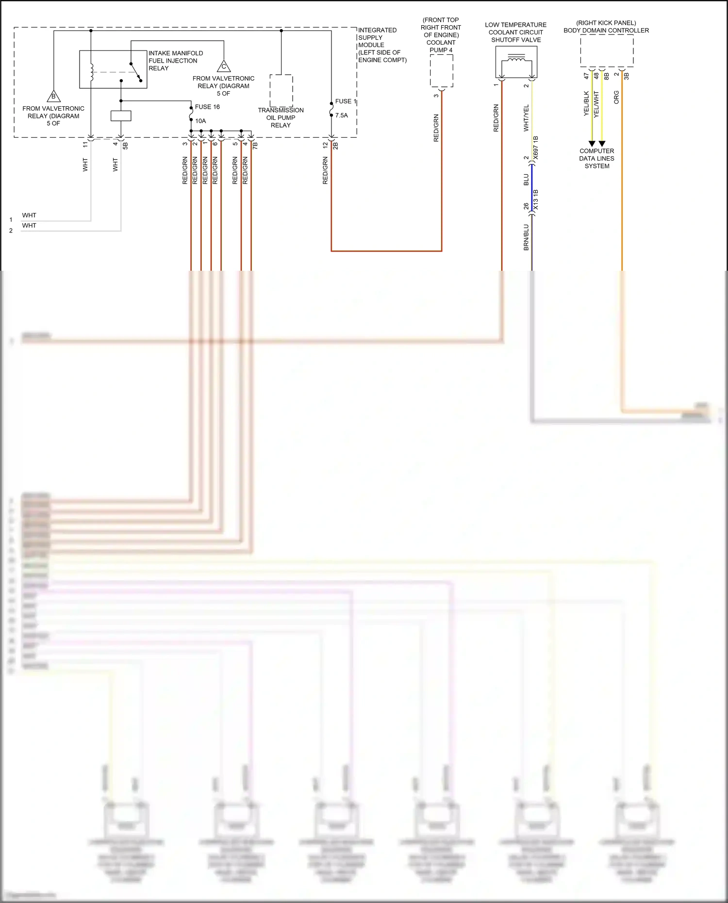 Wiring diagram computer data lines system for BMW X6 G06 facelift (2023-2024) (100 of 103)