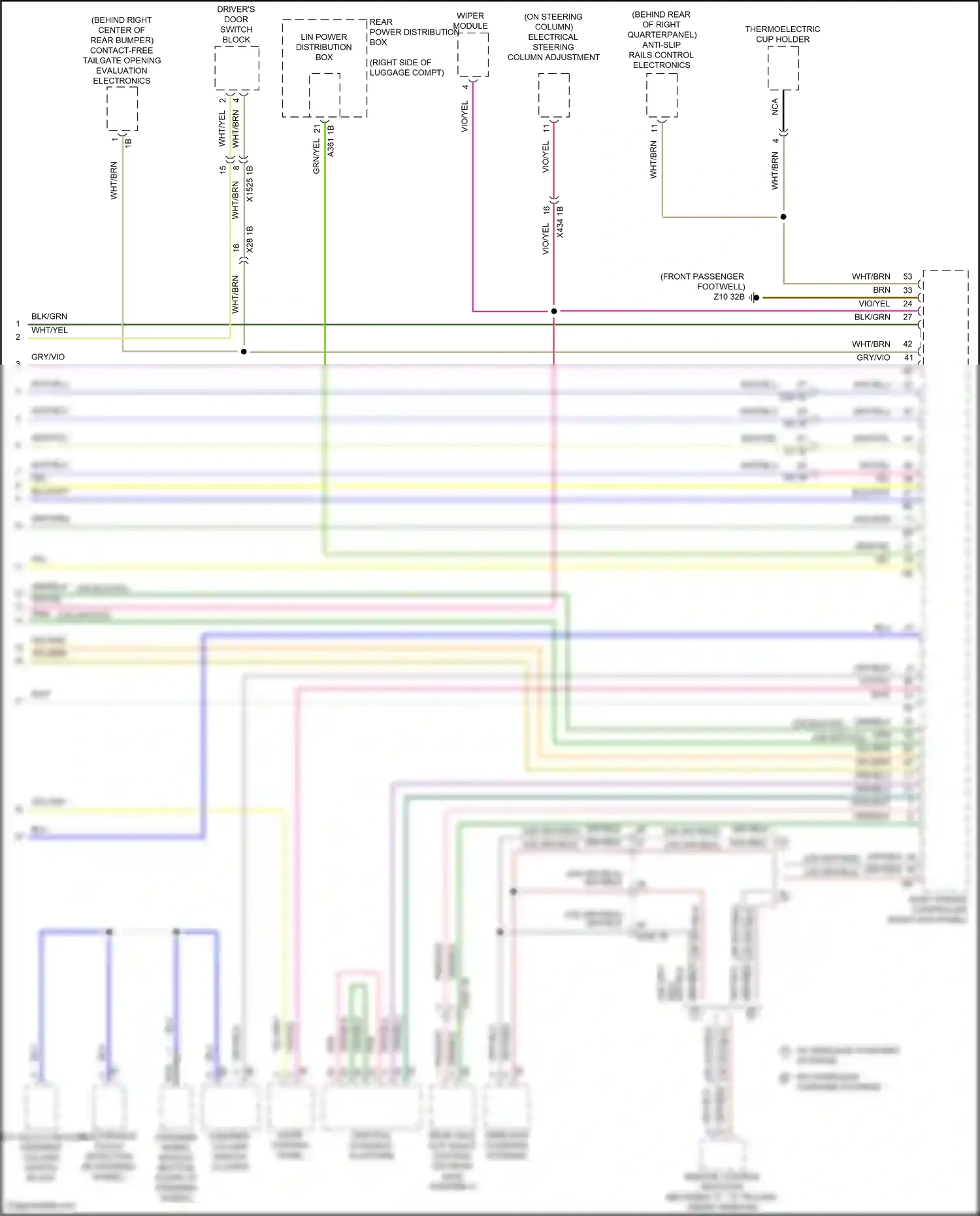 Wiring diagram electronics touch detection for BMW X6 G06 facelift (2023-2024) (2 of 2)