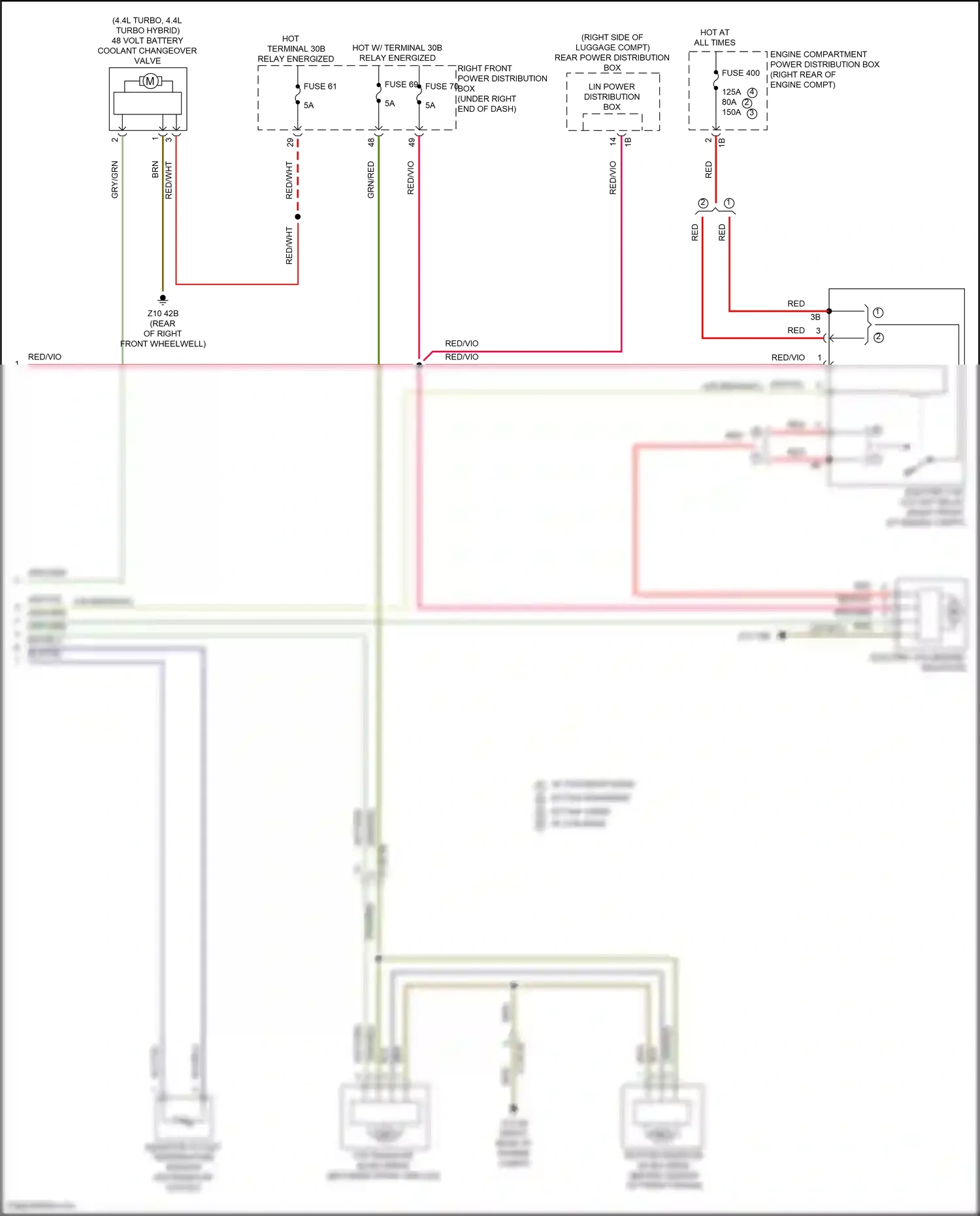 Wiring diagram engine compartment power distribution box for BMW X6 G06 facelift (2023-2024) (3 of 19)