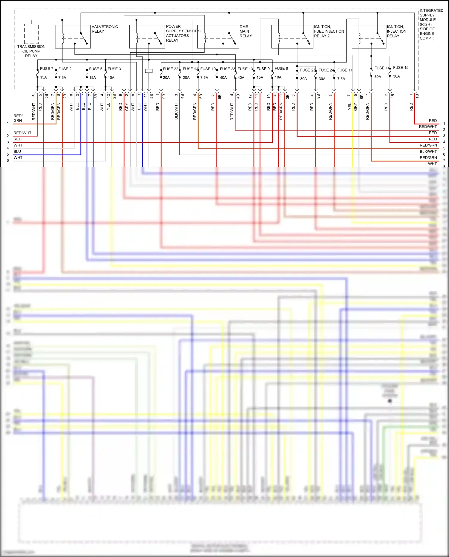 Wiring diagram integrated supply module for BMW X6 G06 facelift (2023-2024) (9 of 9)
