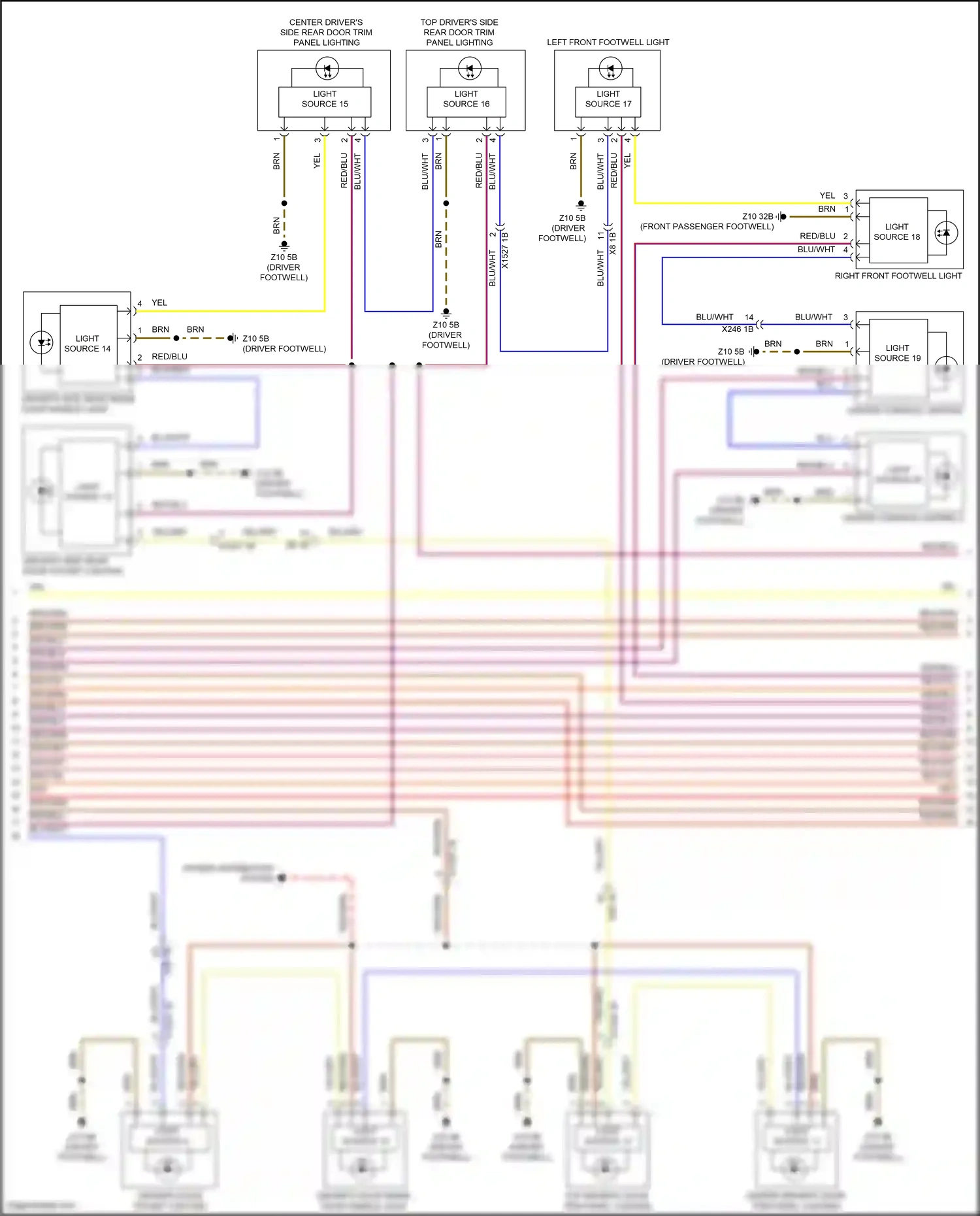 Wiring diagram light source 11 for BMW X6 G06 facelift (2023-2024) (1 of 1)