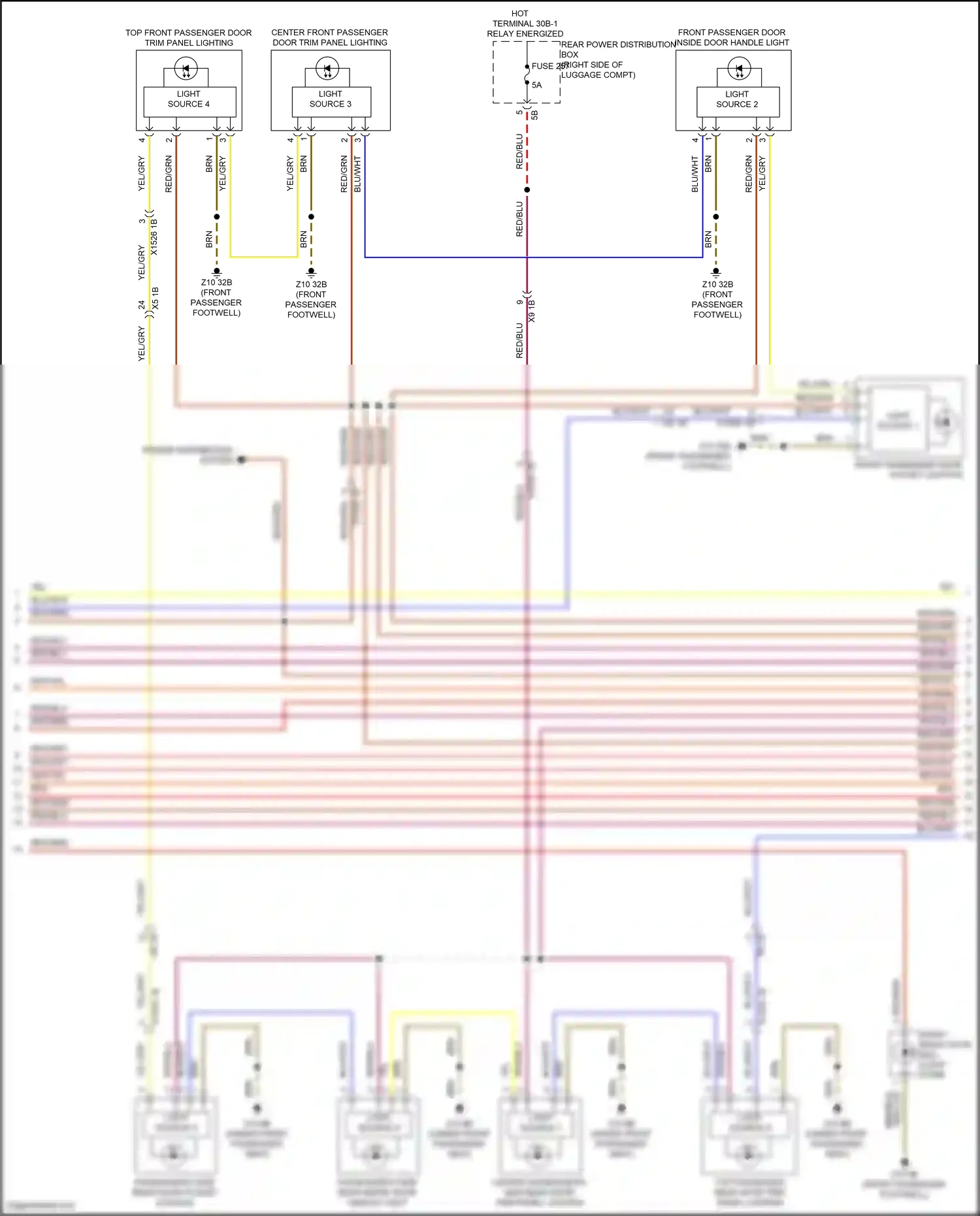 Wiring diagram light source 2 for BMW X6 G06 facelift (2023-2024) (1 of 3)