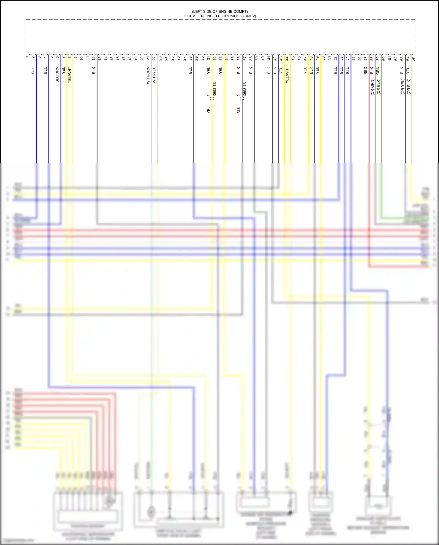 Wiring diagram position sensor for BMW X6 G06 facelift (2023-2024) (3 of 3)