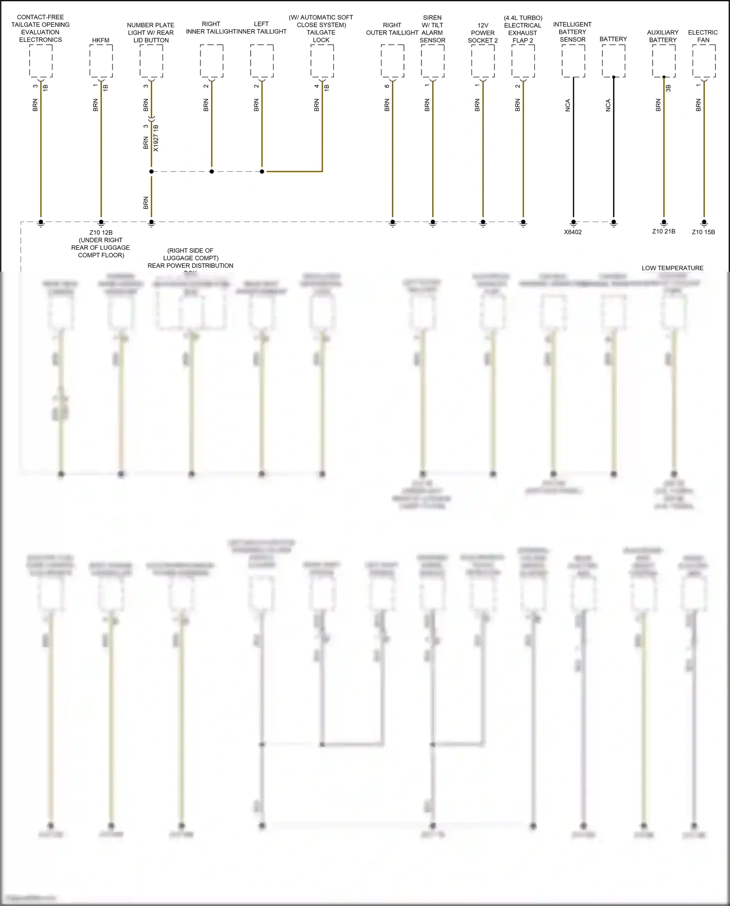 Wiring diagram steering column switch cluster for BMW X6 G06 facelift (2023-2024) (2 of 12)