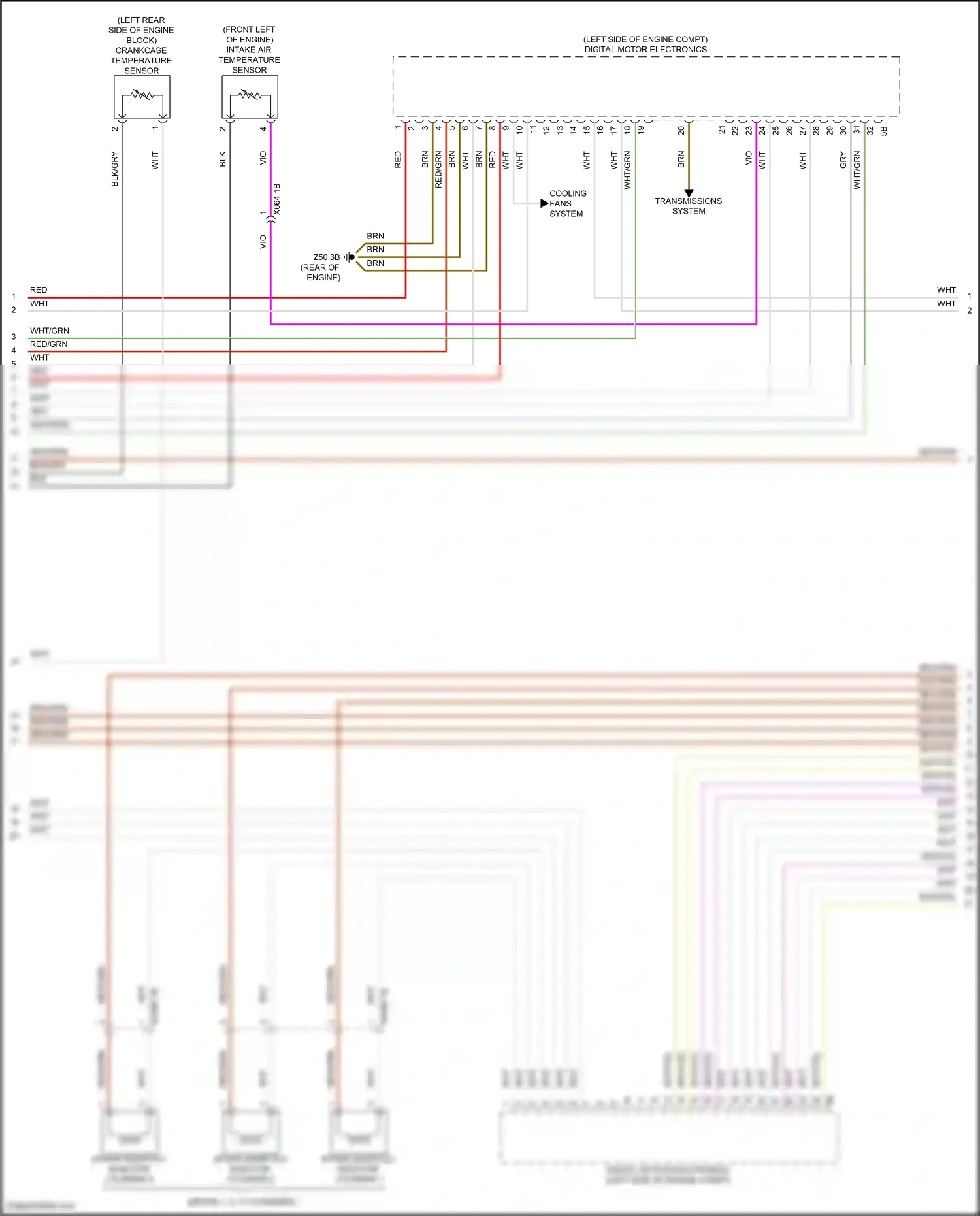 Wiring diagram transmissions system for BMW X6 G06 facelift (2023-2024) (2 of 3)