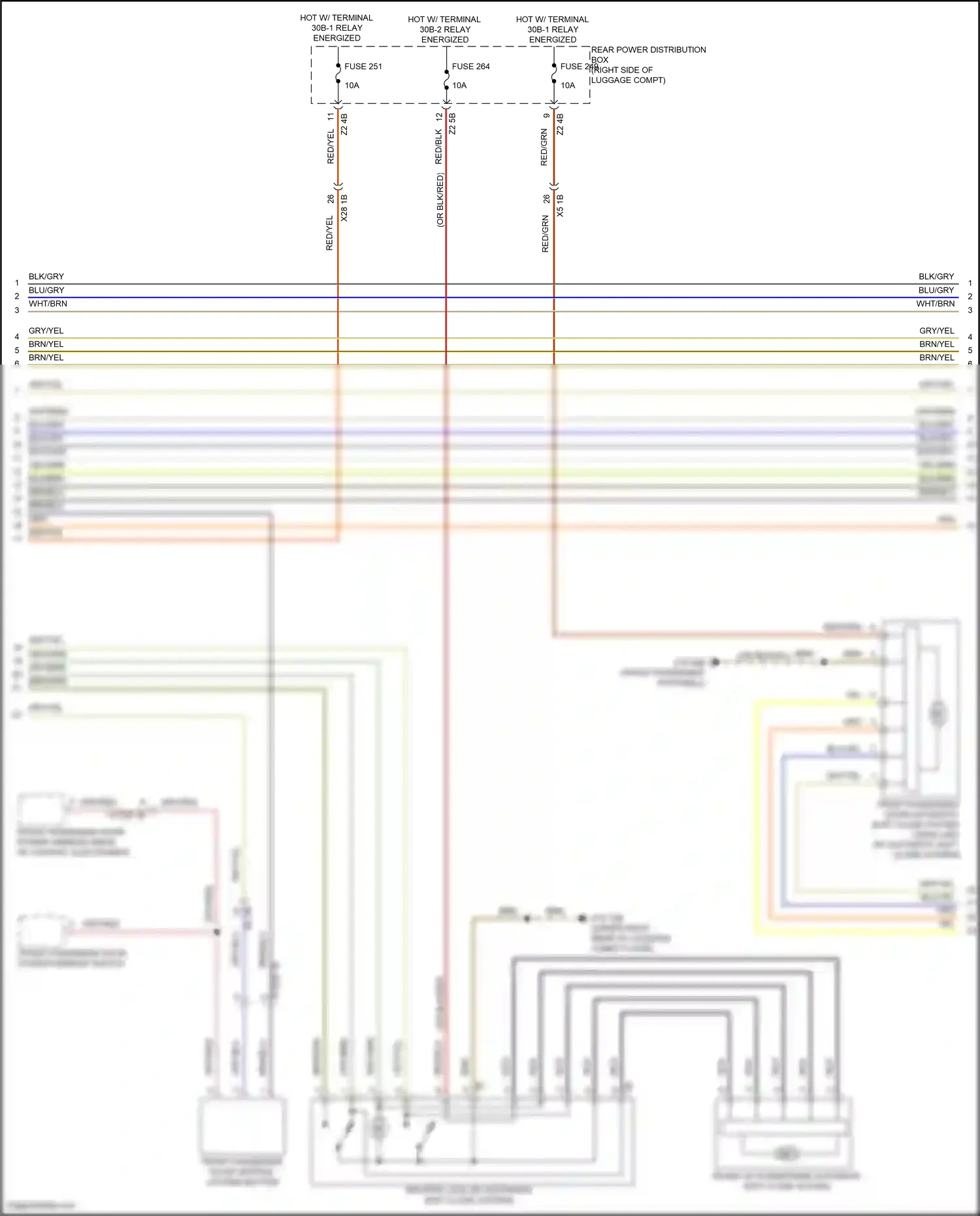 Wiring diagram w/ automatic soft close system for BMW X6 G06 facelift (2023-2024) (2 of 11)