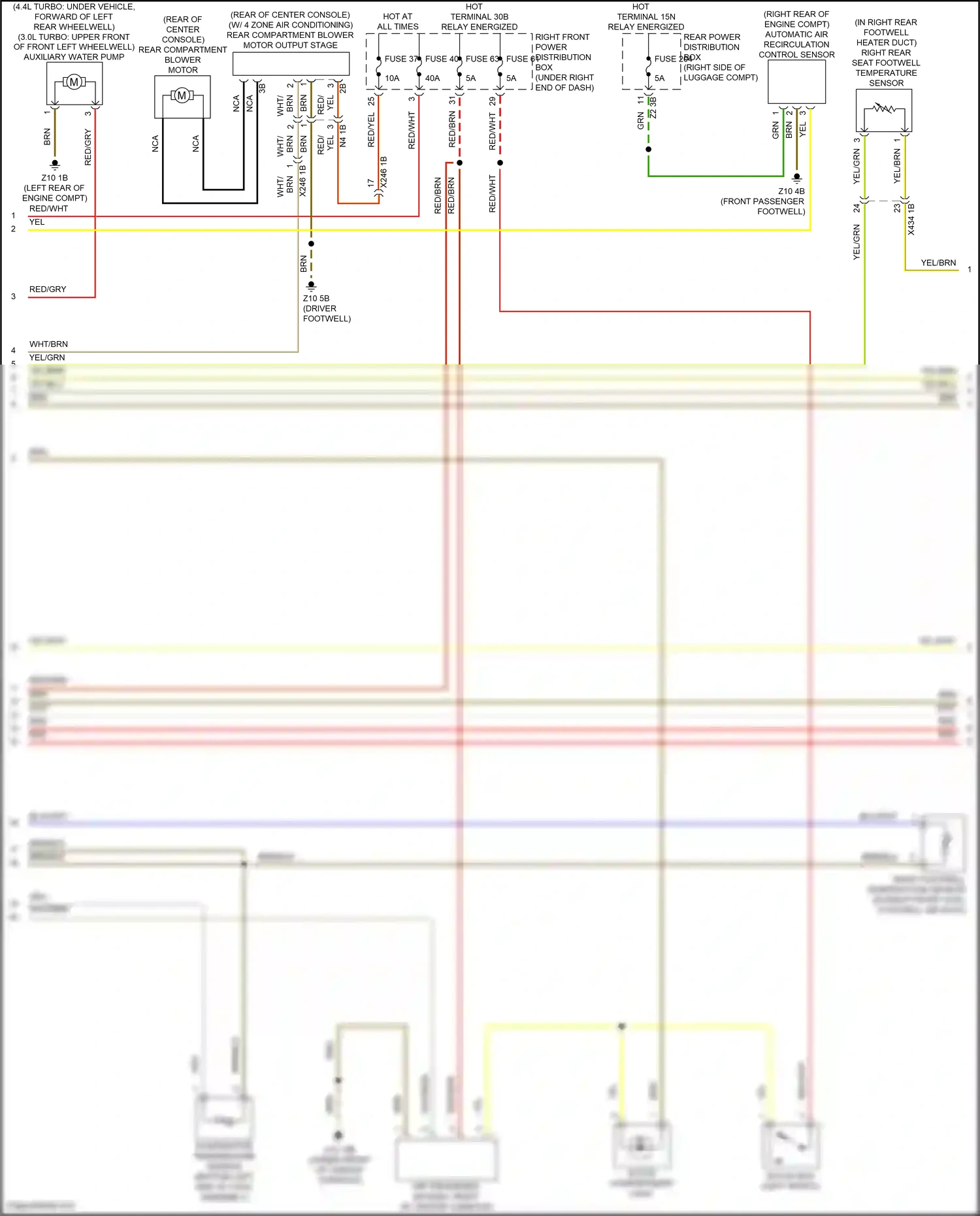 Wiring diagram automatic air recirculation control sensor for BMW X6 G06 (2019-2023) (2 of 4)