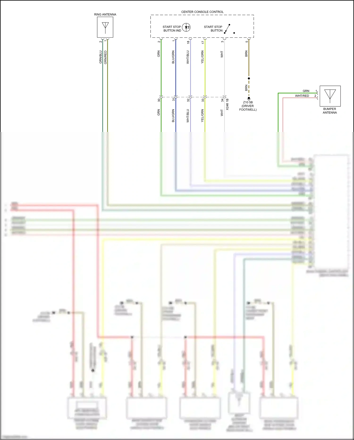 Wiring diagram blu/grn for BMW X6 G06 (2019-2023) (11 of 26)