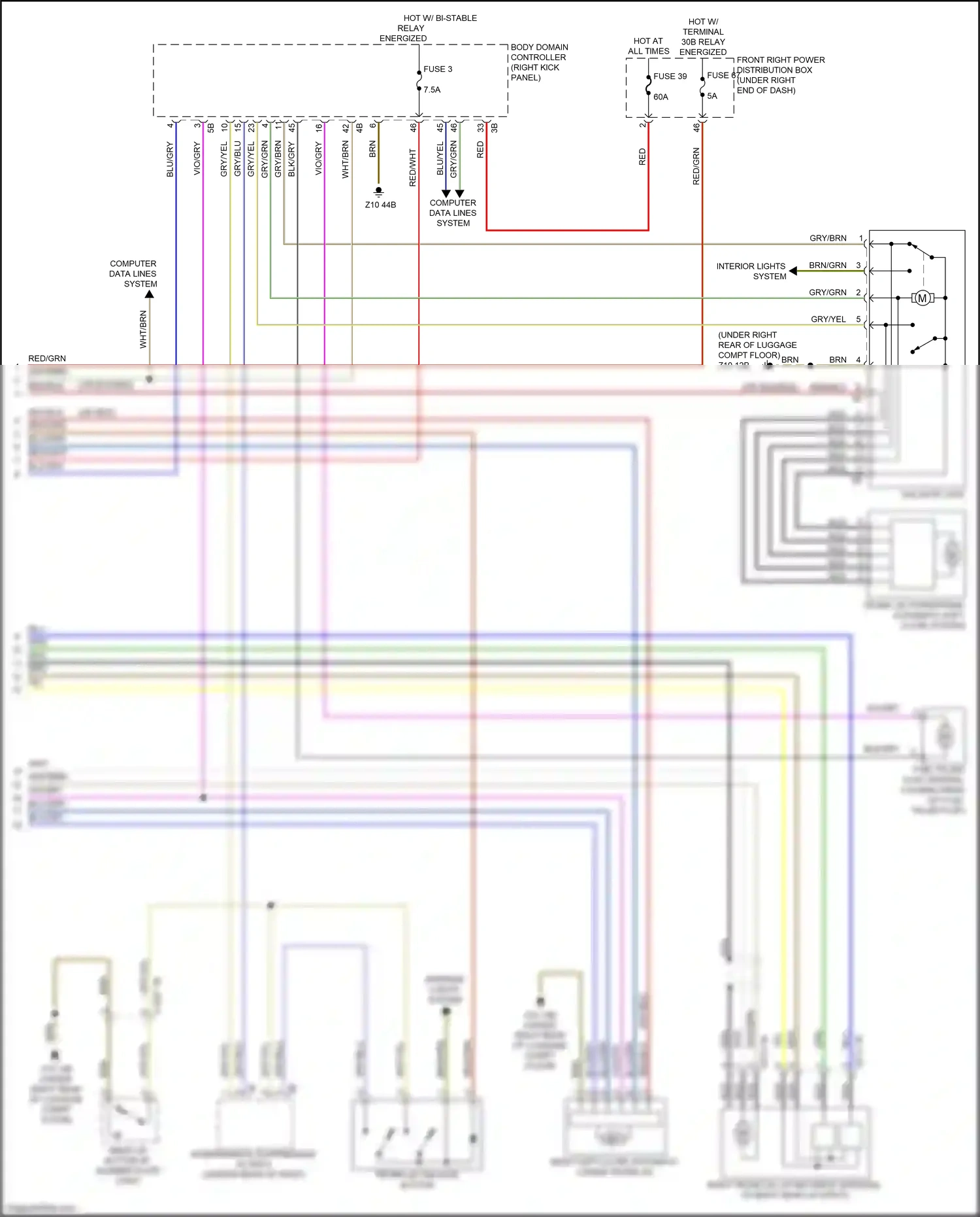 Wiring diagram blu/gry for BMW X6 G06 (2019-2023) (27 of 32)