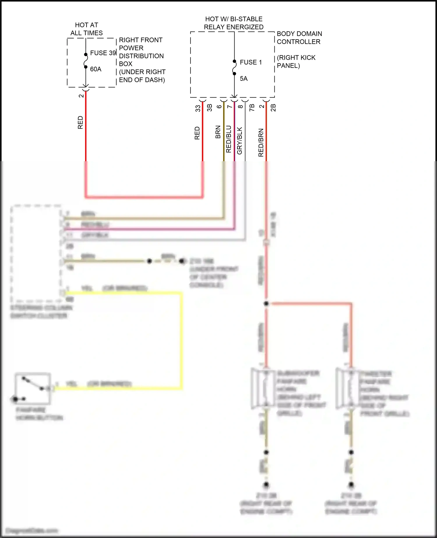 Wiring diagram body domain controller for BMW X6 G06 (2019-2023) (39 of 44)
