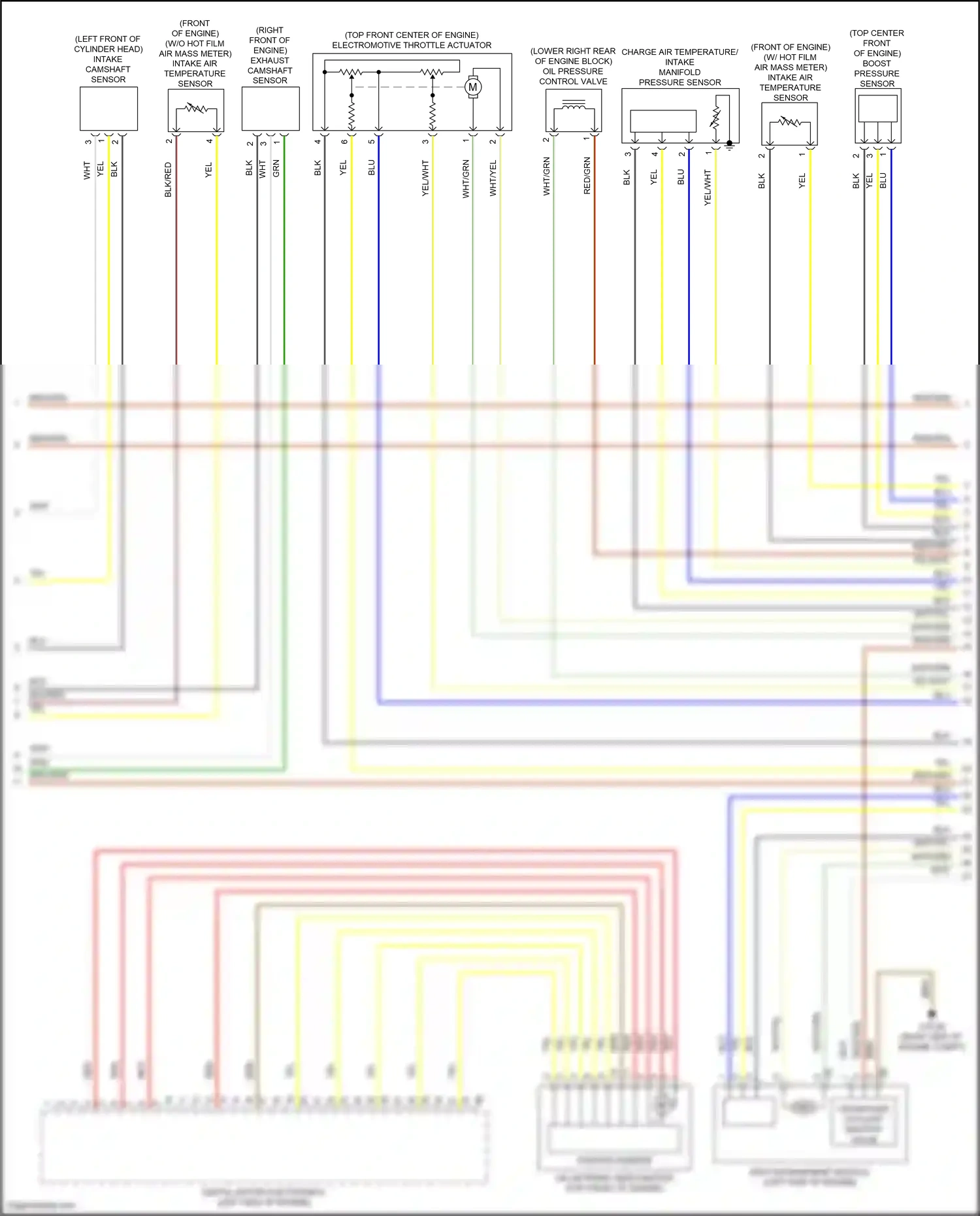 Wiring diagram boost pressure sensor for BMW X6 G06 (2019-2023) (1 of 2)