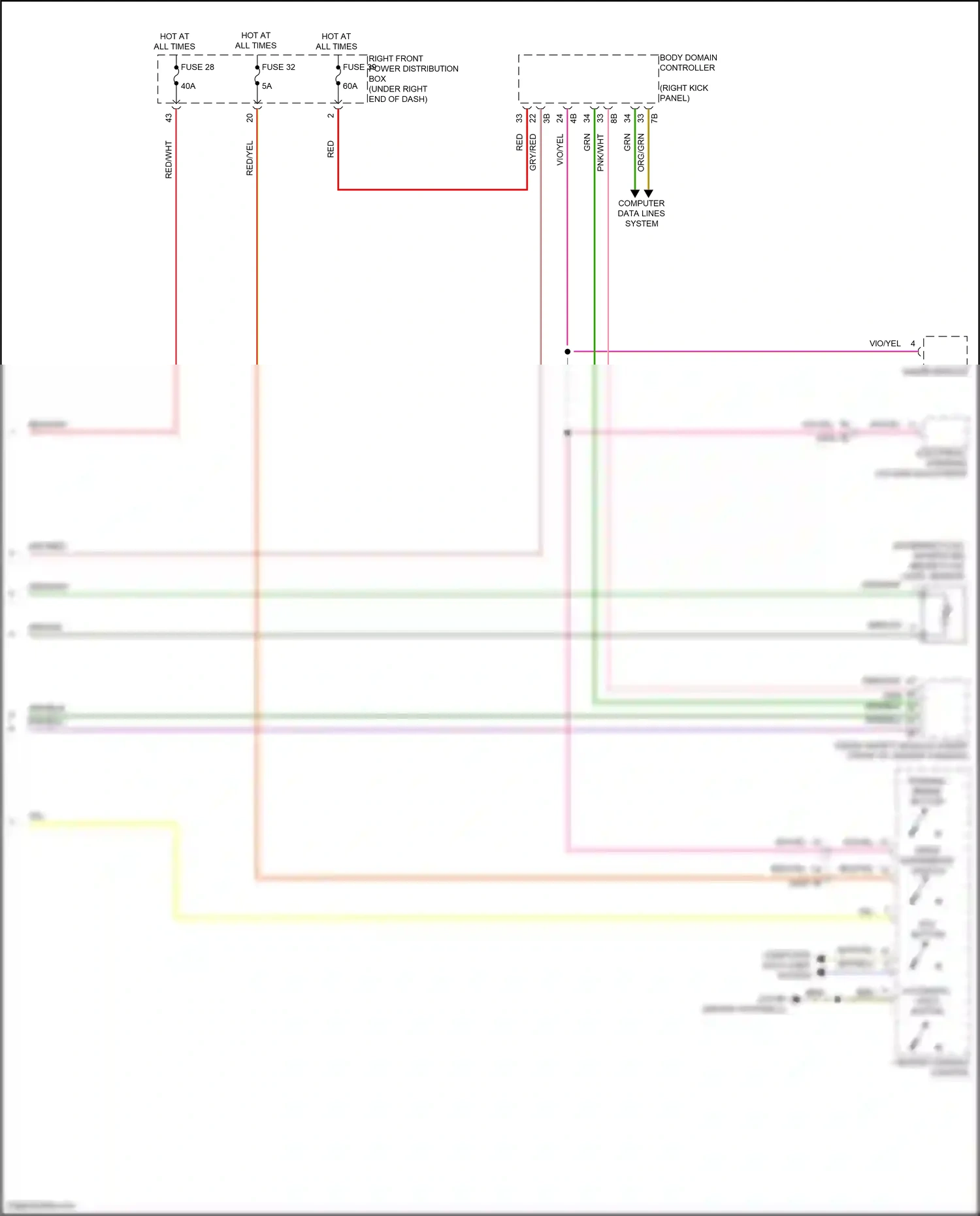 Wiring diagram brake fluid level sensor for BMW X6 G06 (2019-2023) (1 of 1)
