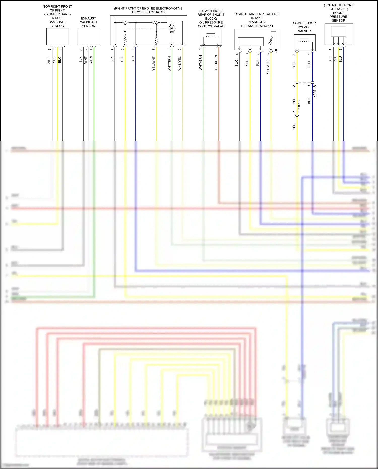 Wiring diagram compressor bypass valve 2 for BMW X6 G06 (2019-2023) (1 of 1)