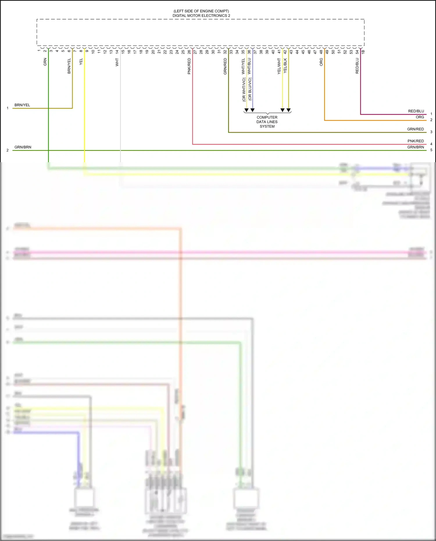 Wiring diagram computer data lines system for BMW X6 G06 (2019-2023) (91 of 92)